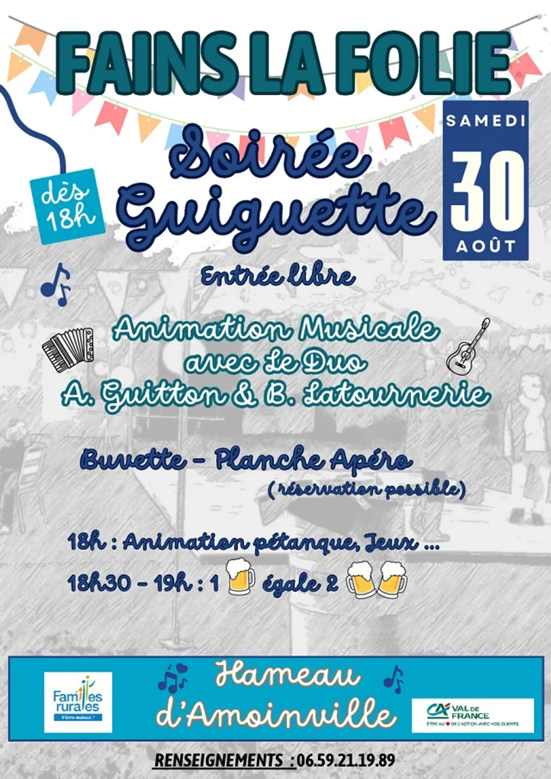 FAINS-LA-FOLIE - Soirée guinguette