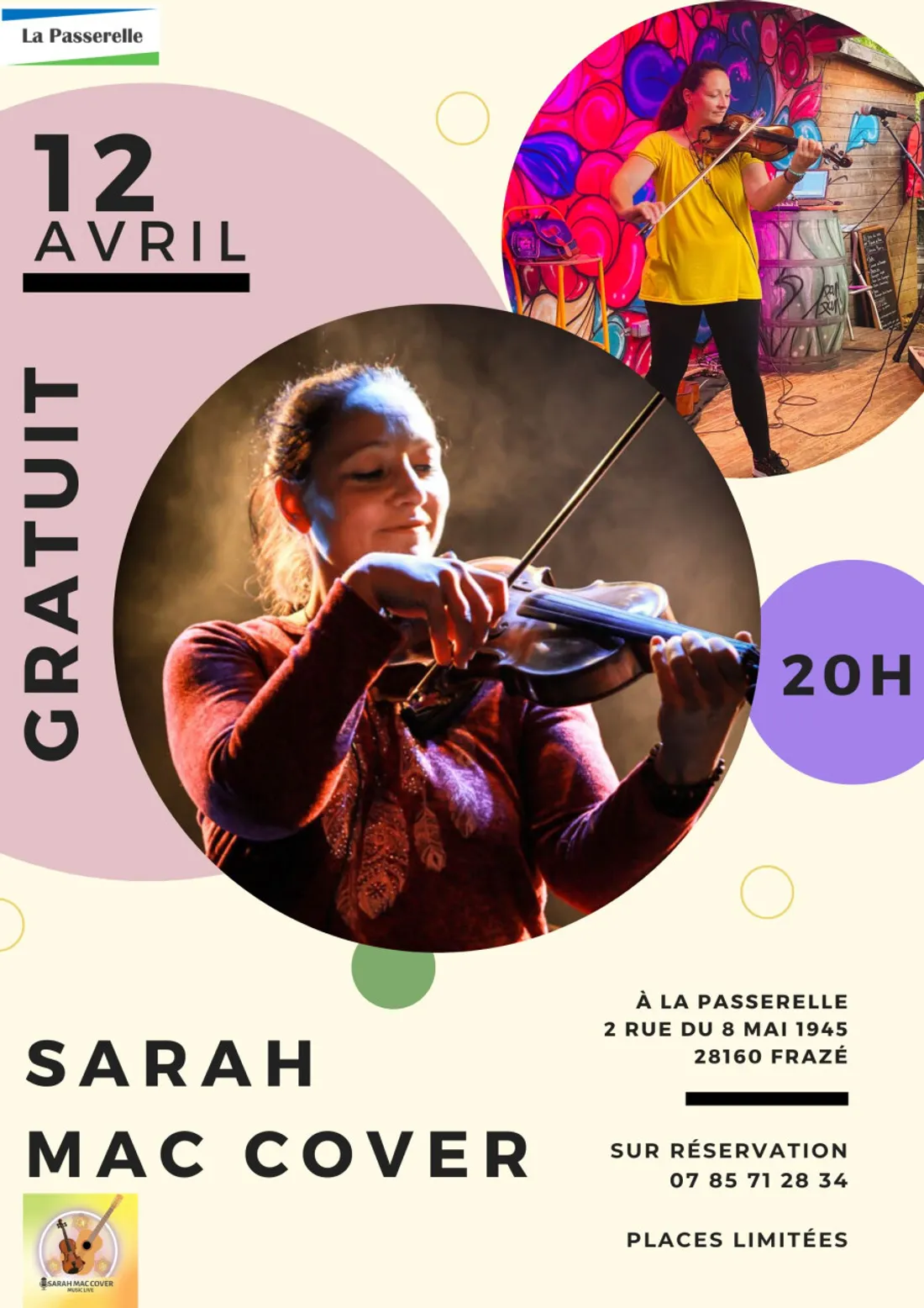 FRAZÉ - Concert : Sarah Mac Cover