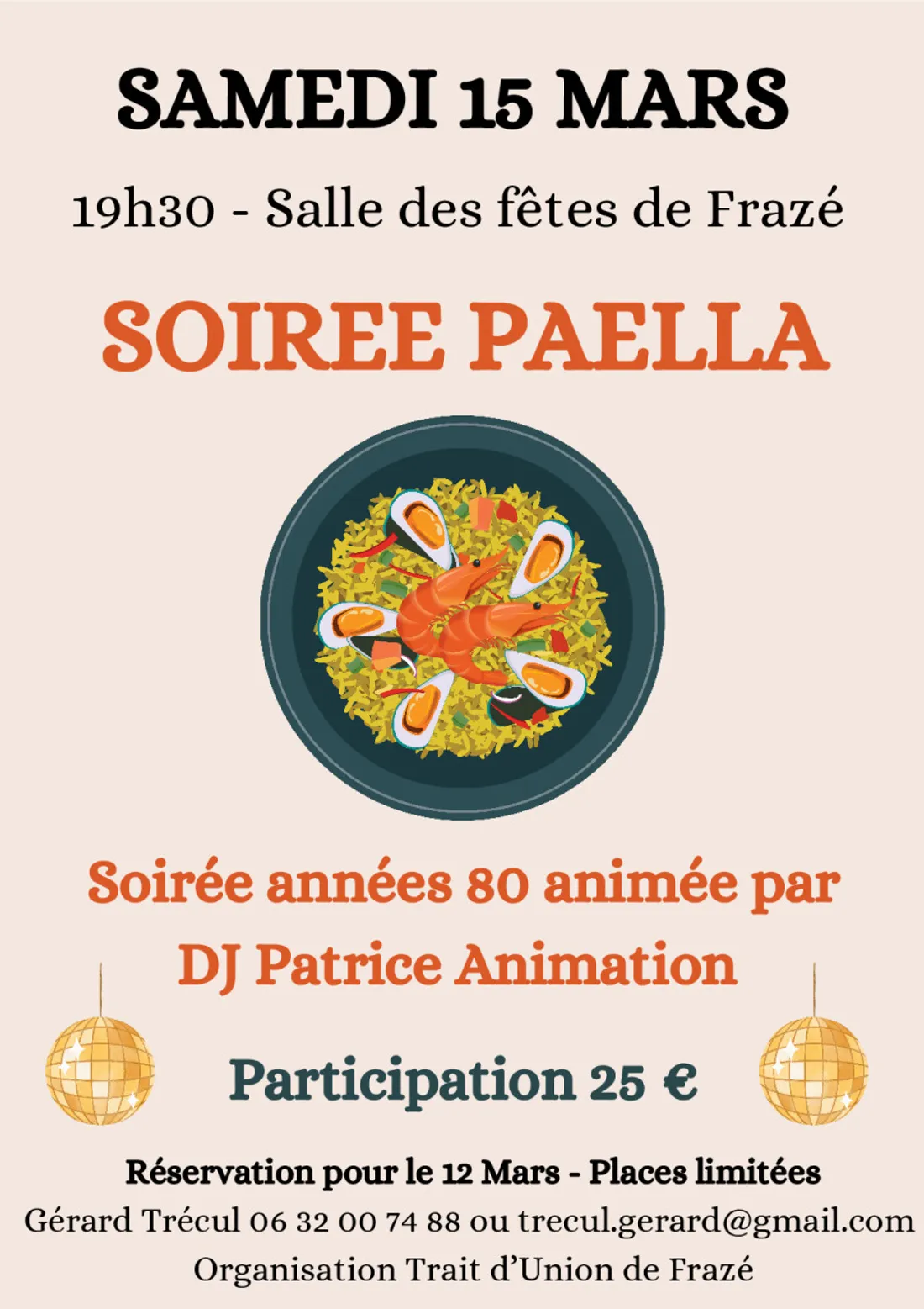 FRAZÉ - Soirée paëlla du Trait d'Union