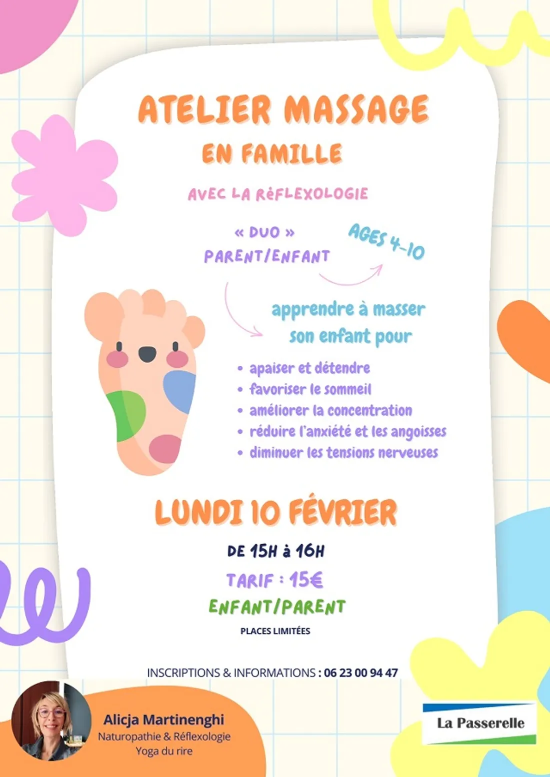 FRAZÉ - Atelier « duo parent/enfant : massage en réflexologie »