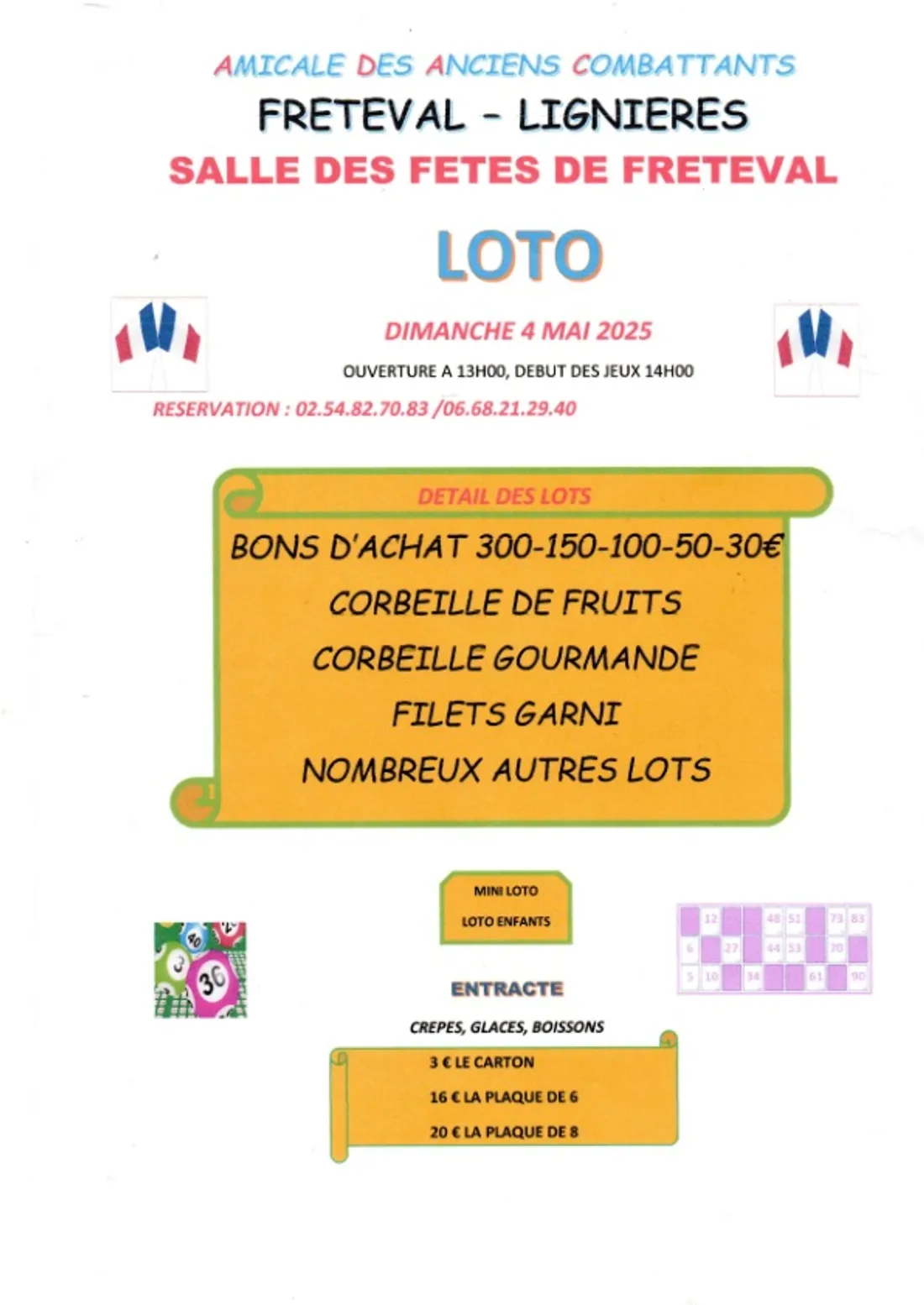 FRÉTEVAL (41) - Loto des Anciens Combattants