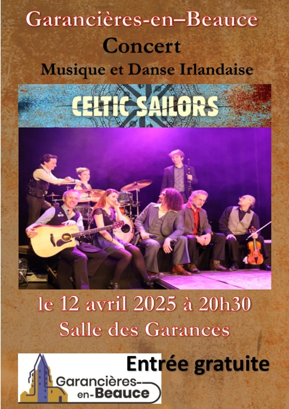 GARANCIÈRES-EN-BEAUCE - Concert : Celtic Sailors