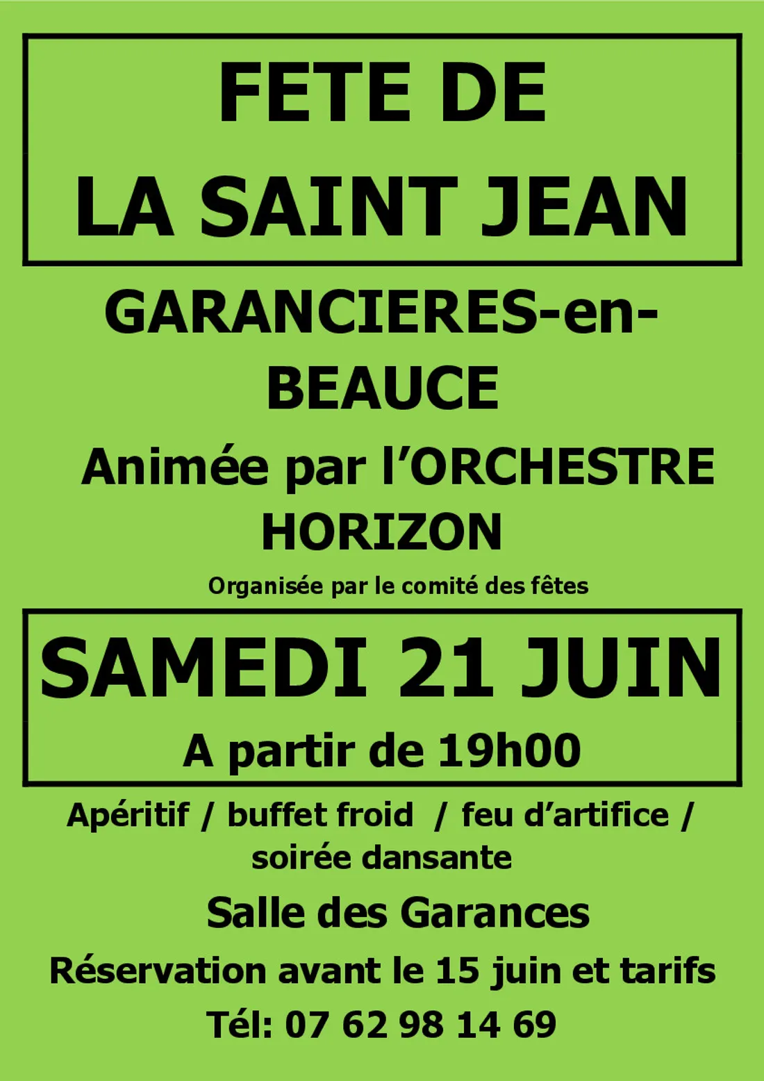 GARANCIÈRES-EN-BEAUCE - Fête de la Saint-Jean