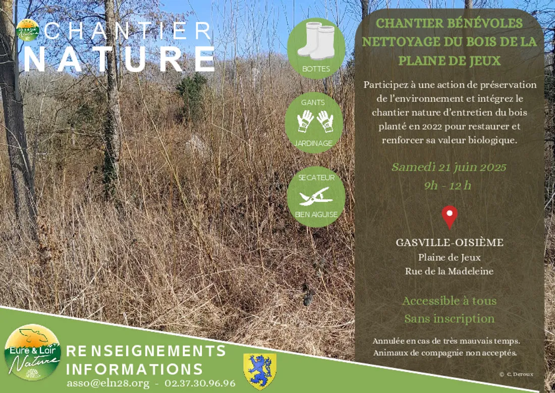 GASVILLE-OISÈME - Chantier nature