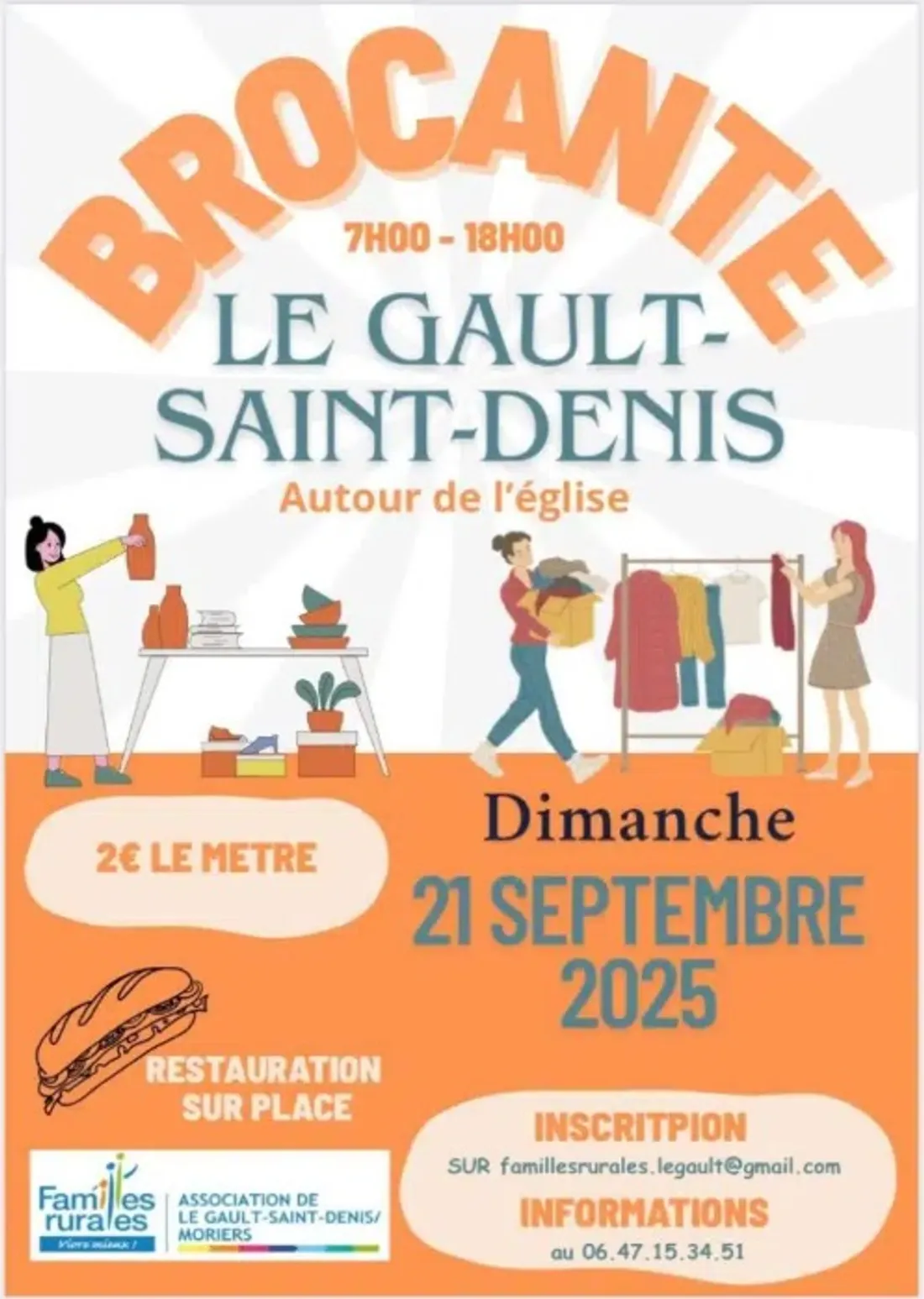 LE GAULT-SAINT-DENIS - Brocante des Familles Rurales