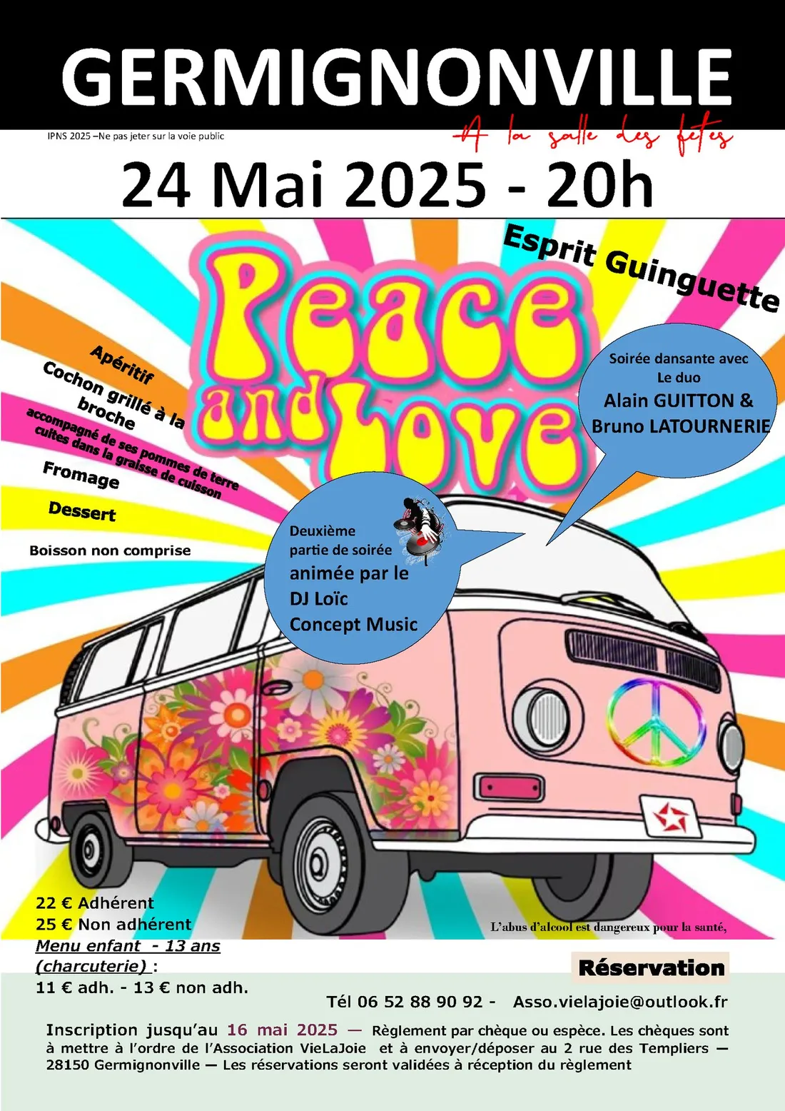 GERMIGNONVILLE - Esprit guinguette : Peace and love