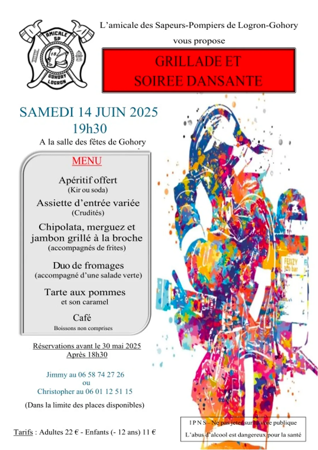 GOHORY - Grillade et soirée dansante des sapeurs-pompiers