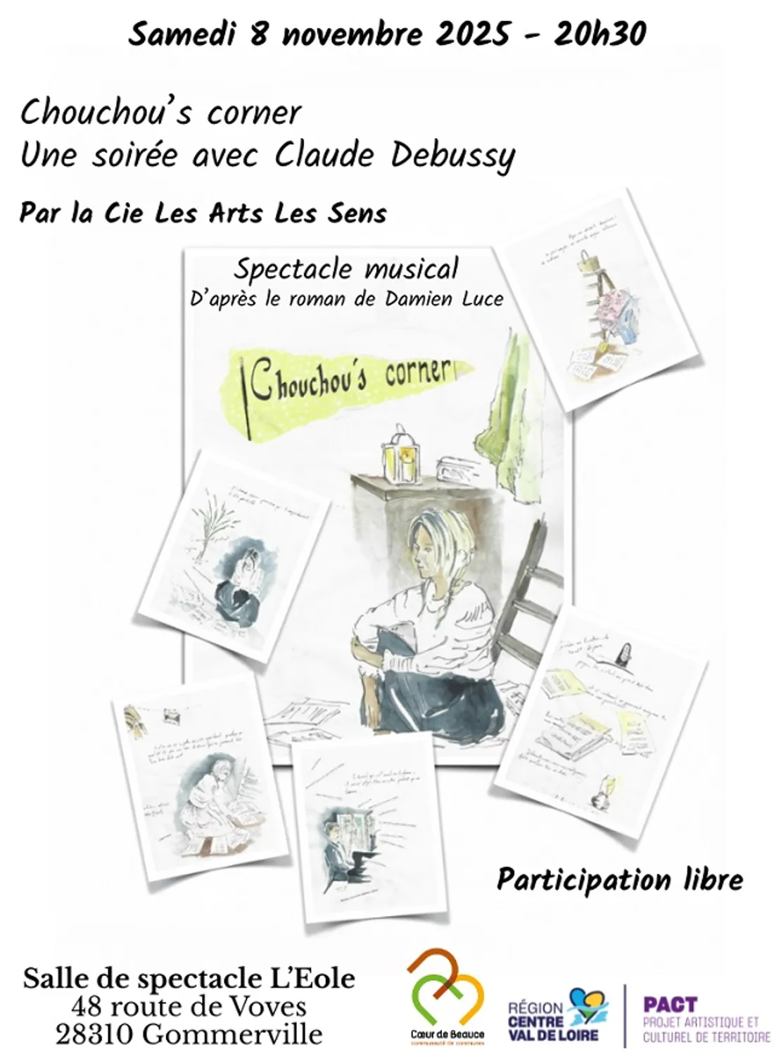GOMMERVILLE - Spectacle : Chouchou's corner, une soirée avec Claude Debussy