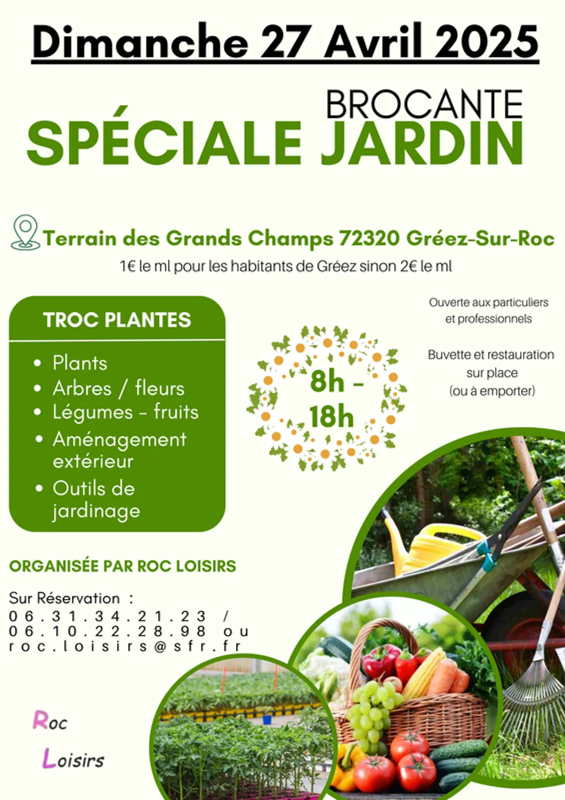 GRÉEZ-SUR-ROC (72) - Brocante spéciale jardin