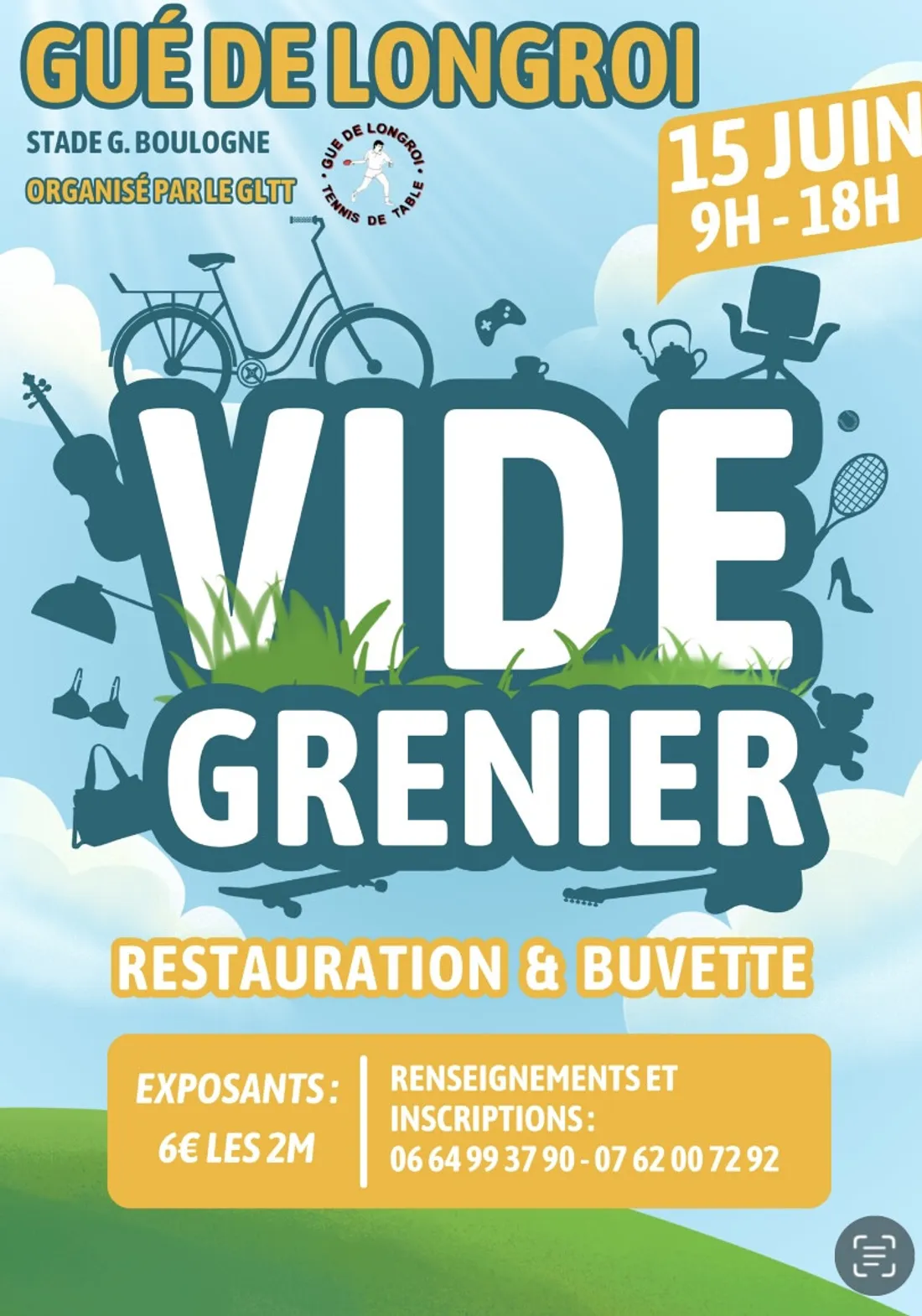LE GUÉ-DE-LONGROI - Vide-greniers du tennis de table