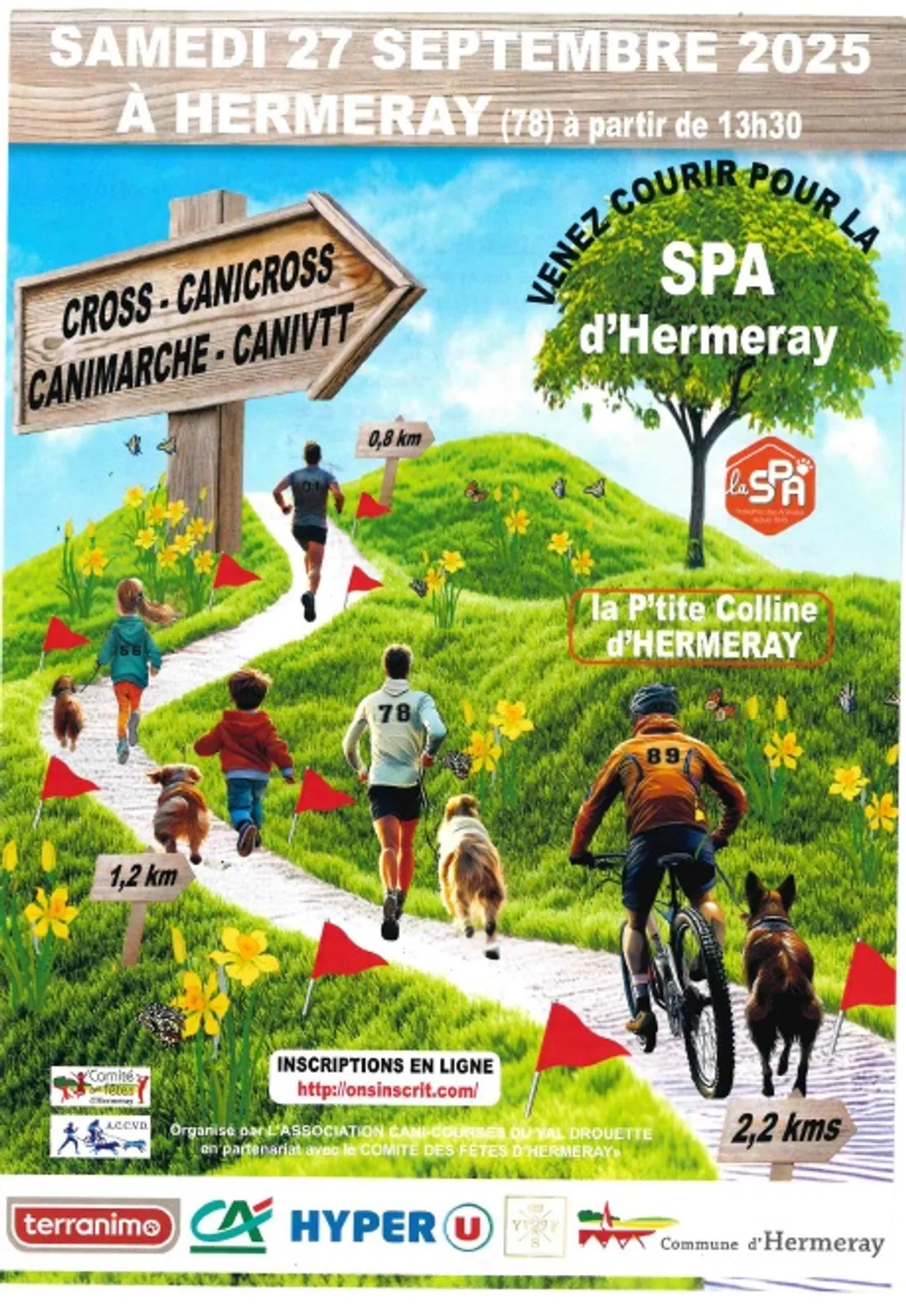 HERMERAY (78) - La P'tite Colline d'hermeray : cross, canicross, canimarche