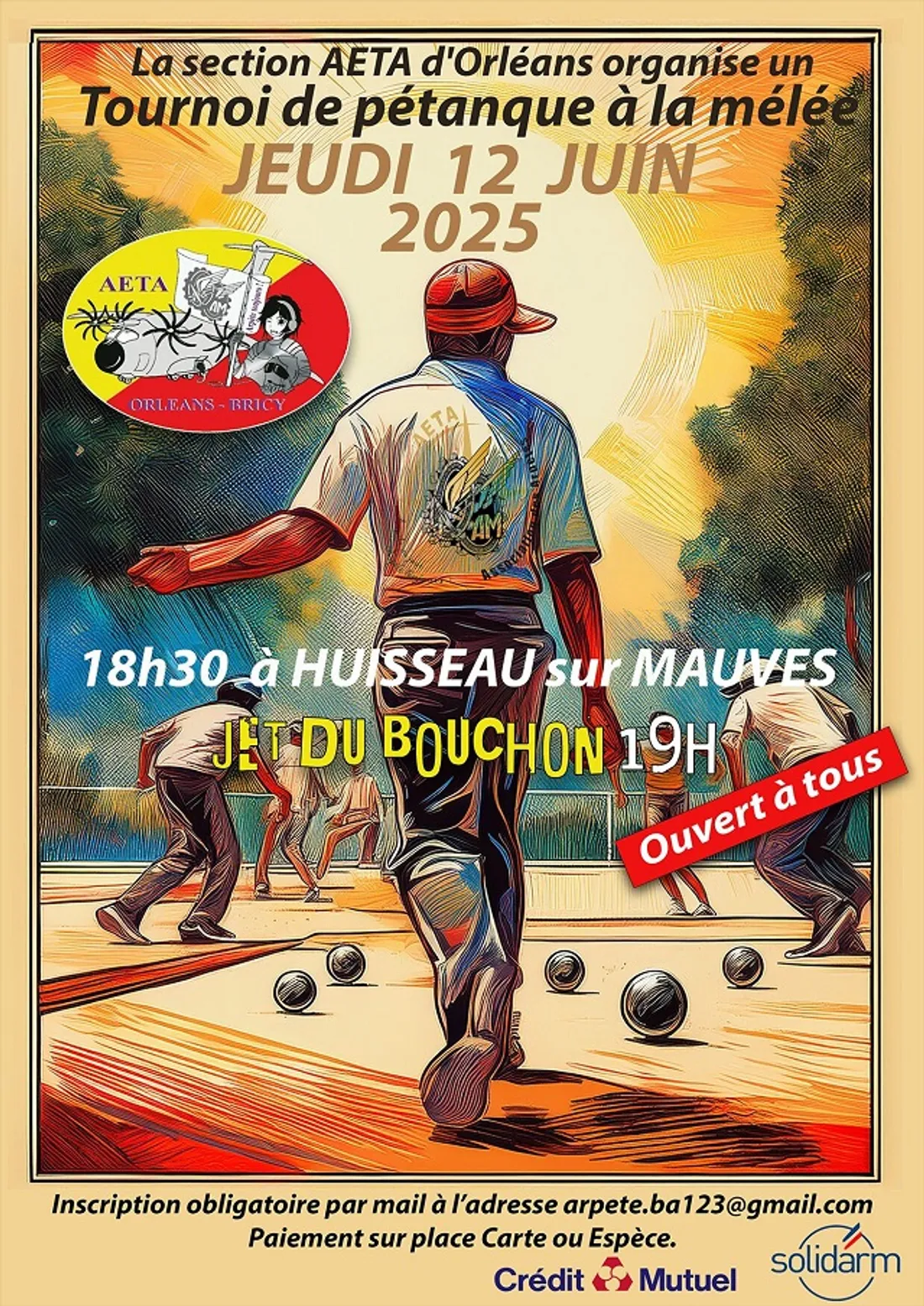 HUISSEAU-SUR-MAUVES (45) - Tournoi de pétanque