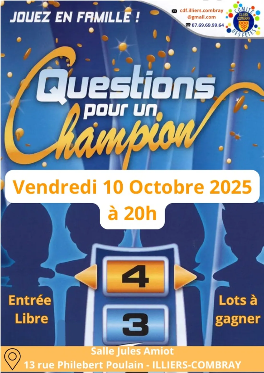 ILLIERS-COMBRAY - Questions pour un champion