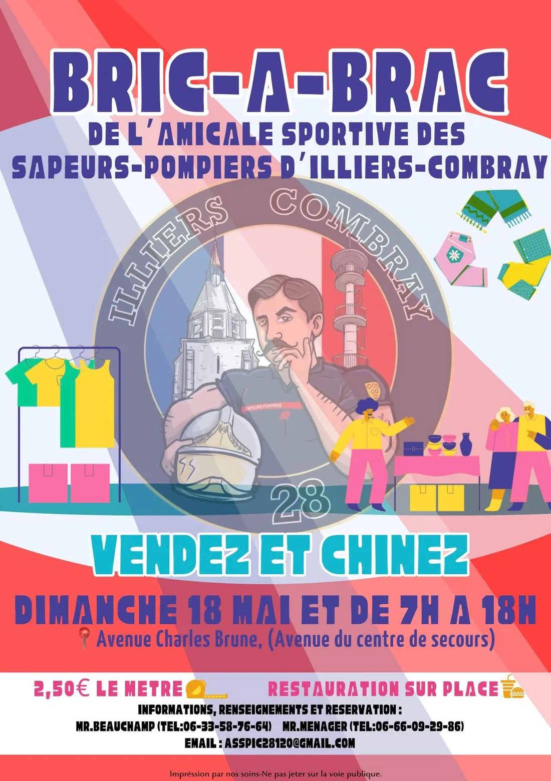 ILLIERS-COMBRAY - Bric-à-brac de l'Amicale Sportive des sapeurs-pompiers