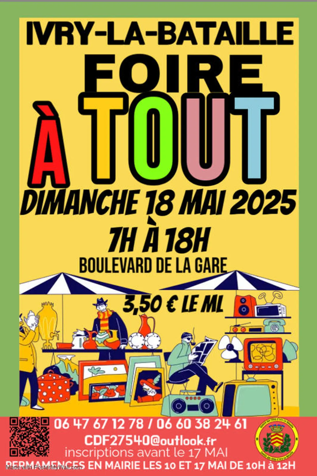 IVRY-LA-BATAILLE (27) - Foire à tout du comité des fêtes
