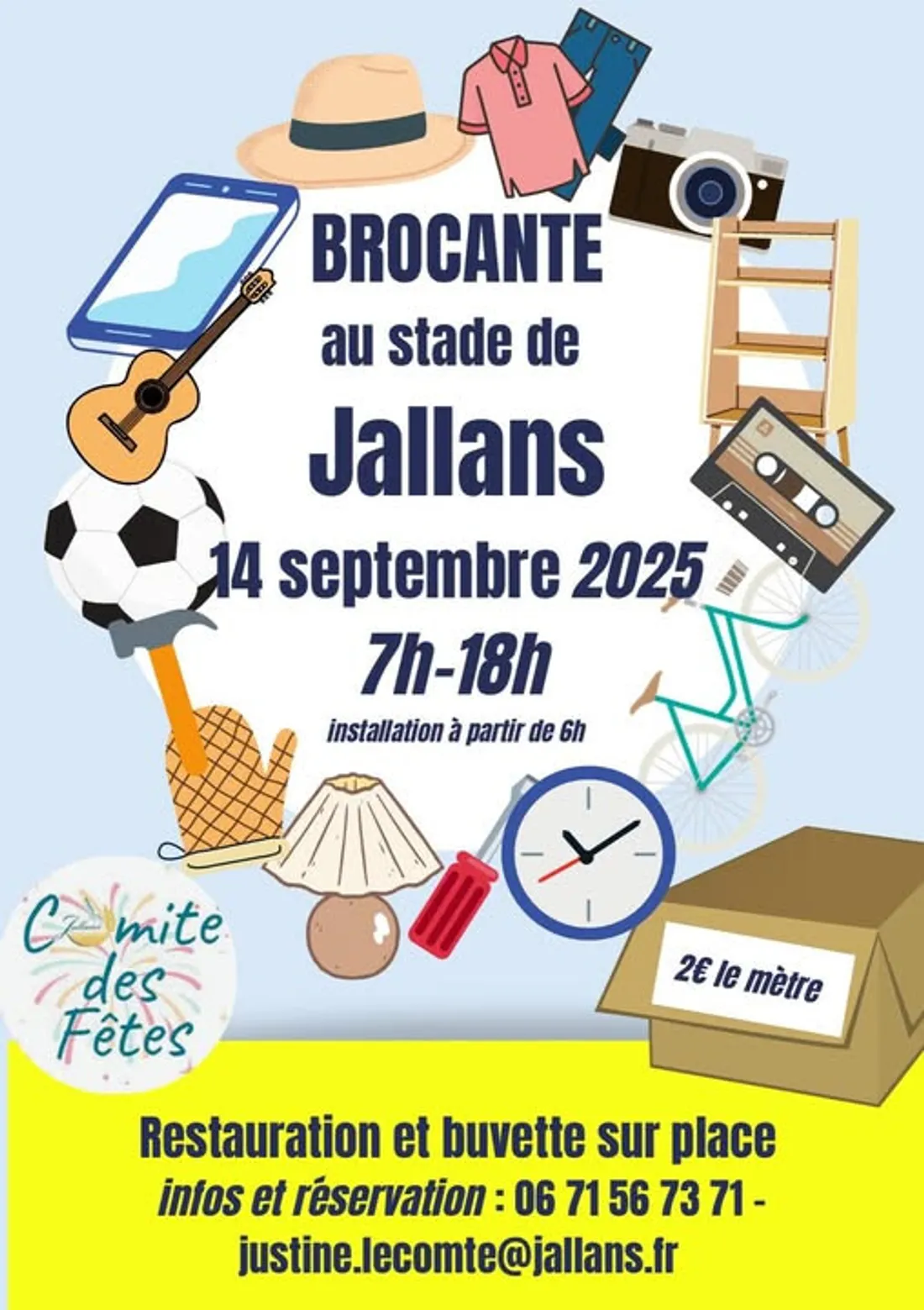 JALLANS - Brocante du comité des fêtes
