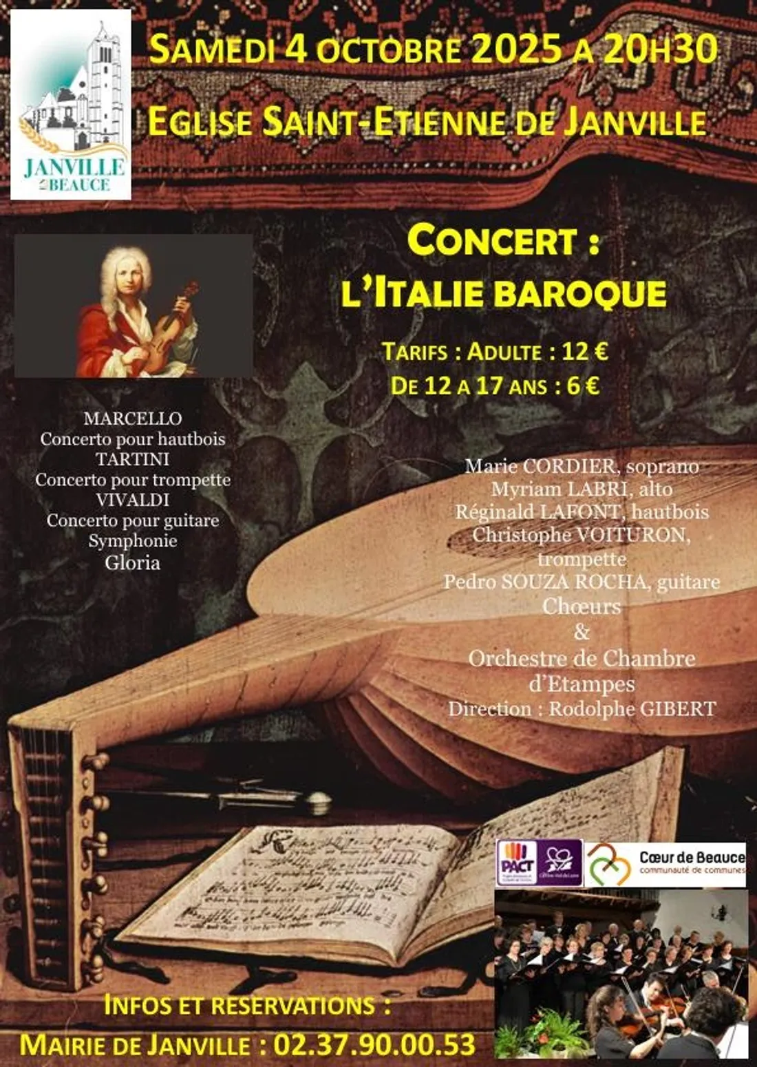 JANVILLE - Concert : L'Italie Baroque