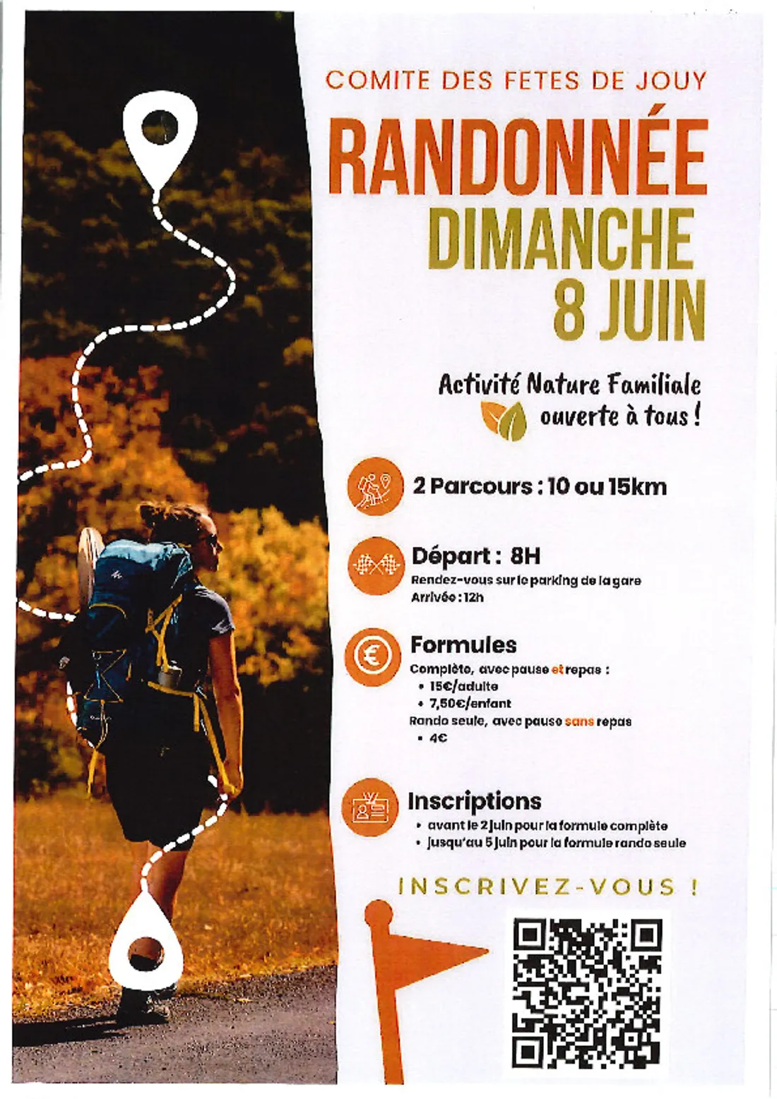JOUY - Randonnée pédestre du comité des fêtes