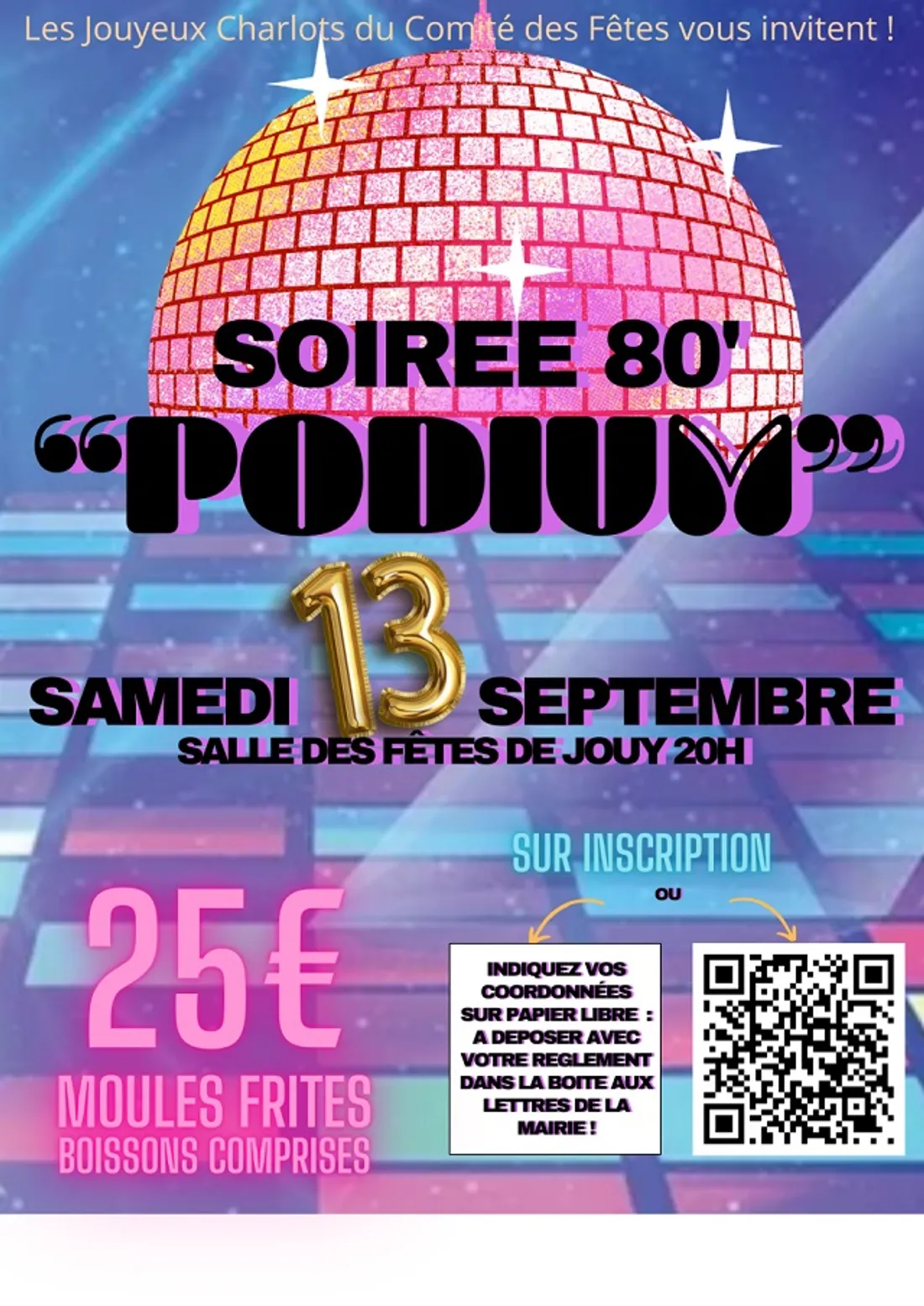 JOUY - Soirée 80 « Podium »
