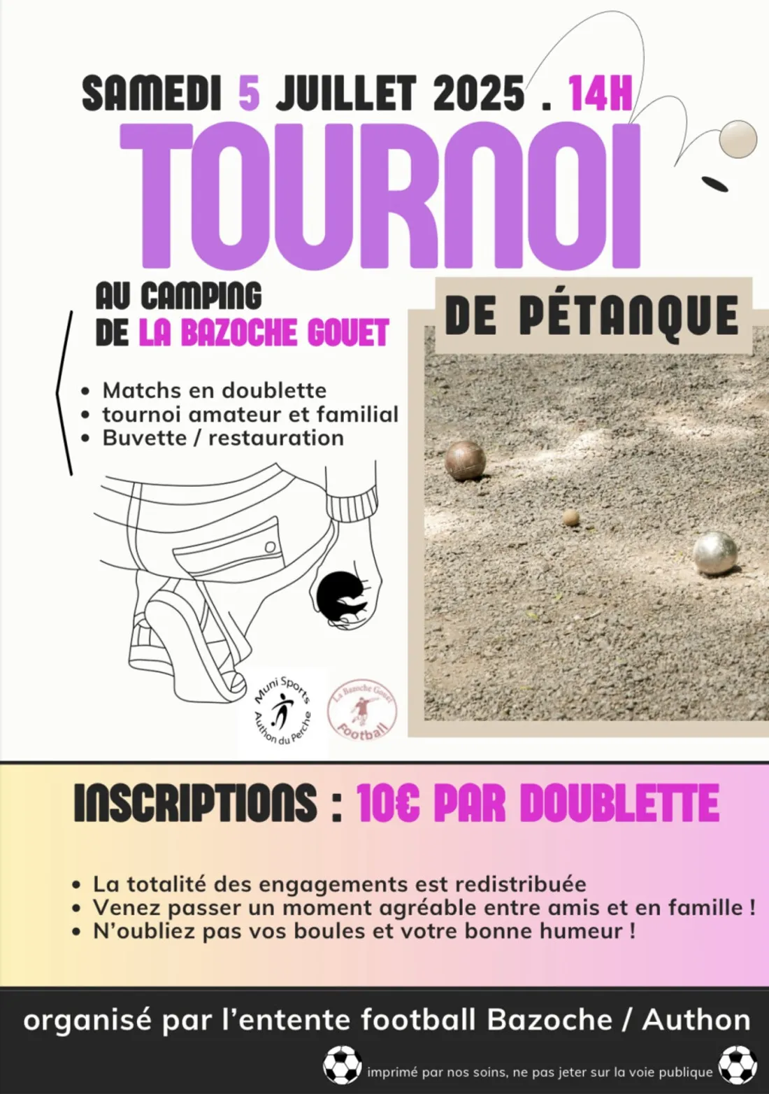 LA BAZOCHE-GOUËT - Tournoi de pétanque