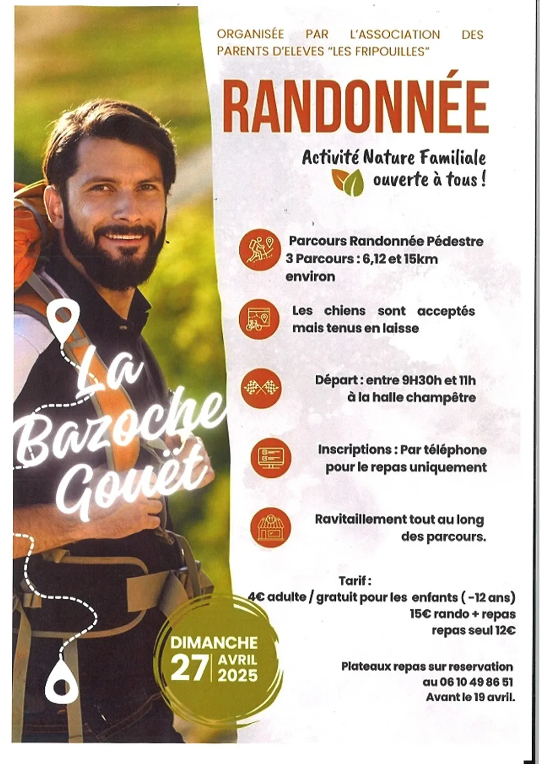 LA BAZOCHE-GOUËT - Randonnée pédestre de l'APE