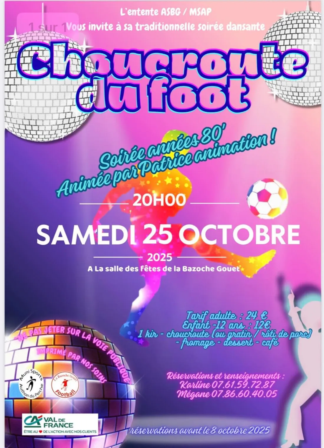 LA BAZOCHE-GOUËT - Soirée choucroute de l'ASBG/MSAP Football