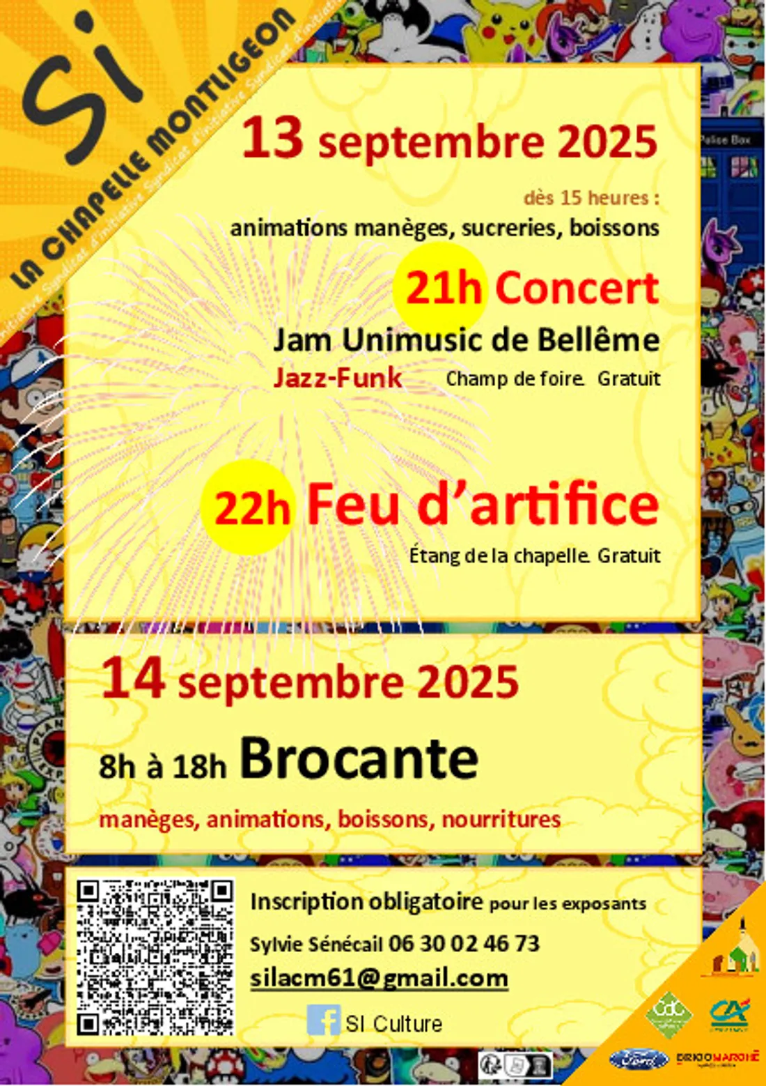 LA CHAPELLE-MONTLIGEON (61) - Concert Feu d'artifice