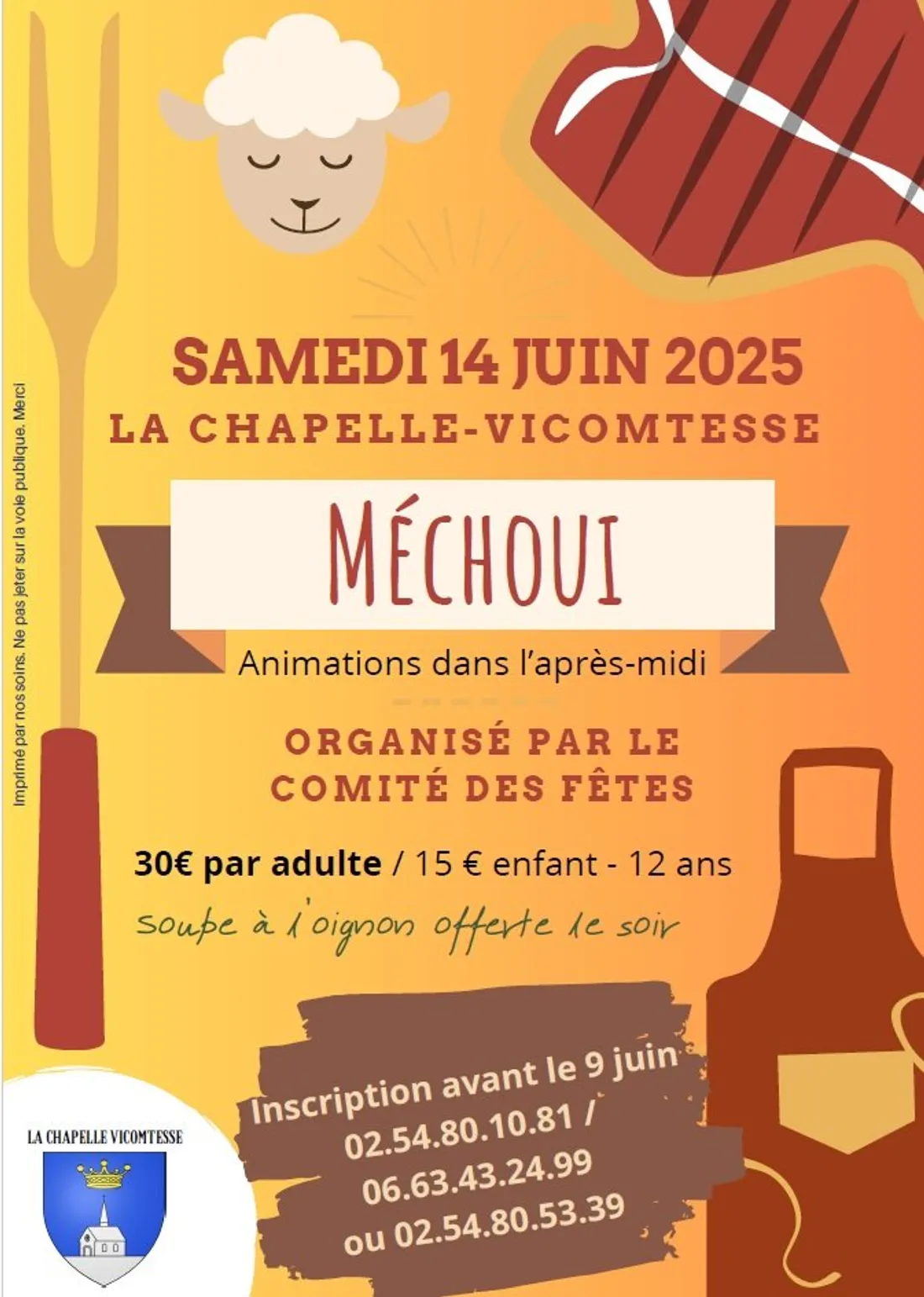 LA CHAPELLE-VICOMTESSE (41) – Méchoui du comité des fêtes