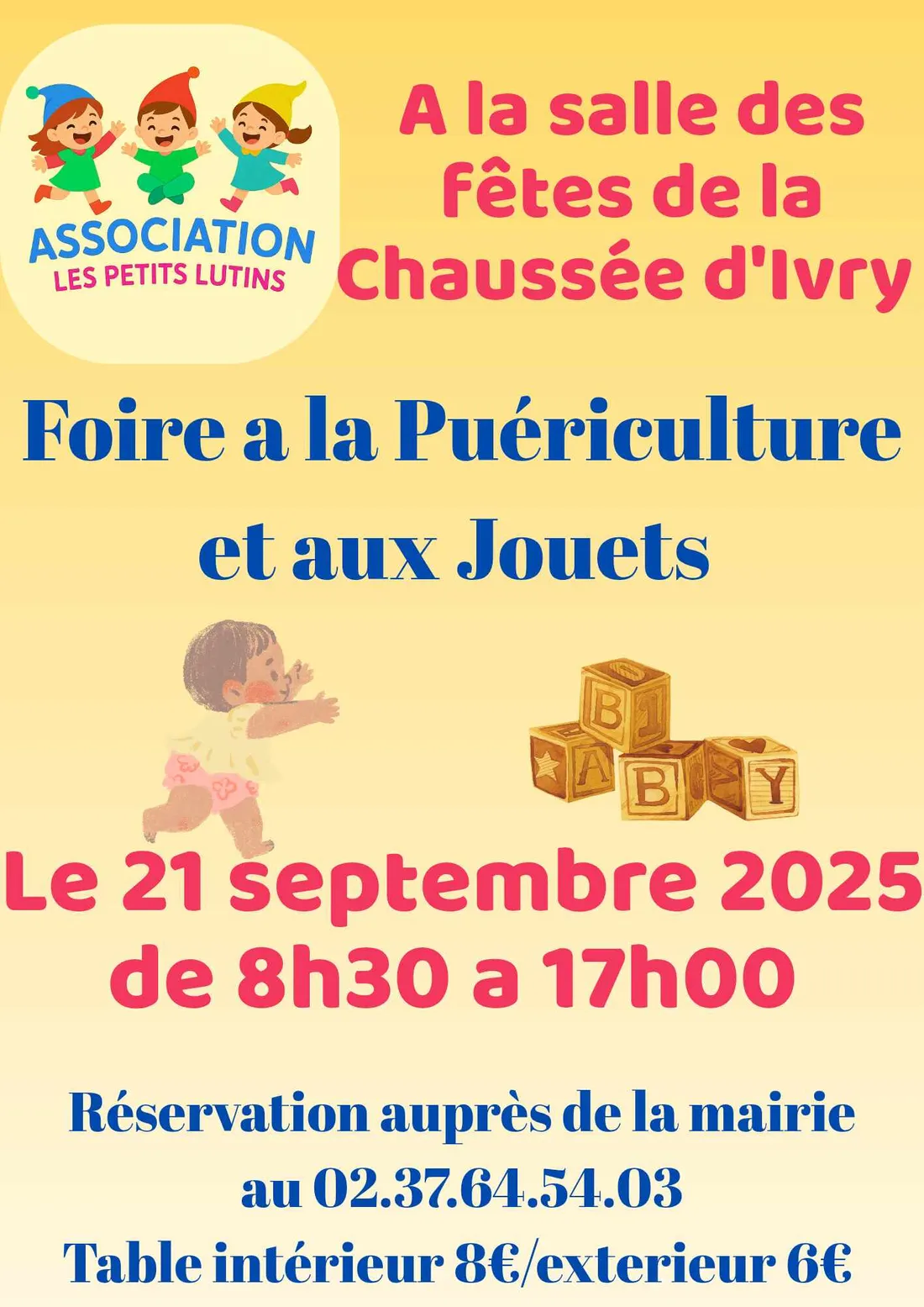 LA CHAUSSÉE-D'IVRY - Foire à la puériculture et aux jouets