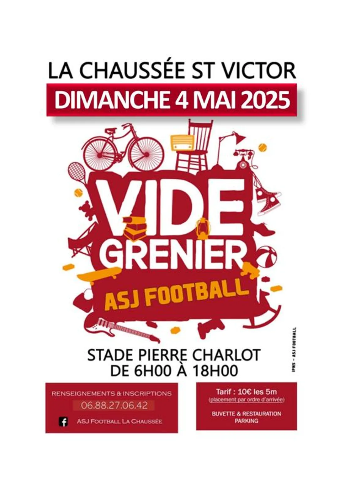 LA CHAUSSÉE-SAINT-VICTOR (41) - Brocante de l'ASJ Football