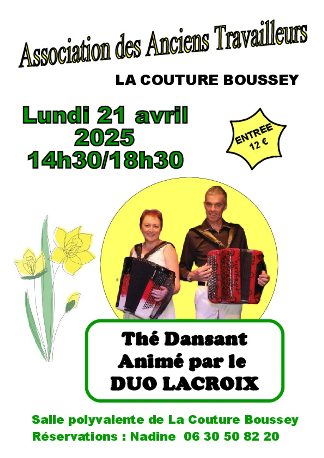 LA COUTURE-BOUSSEY – Thé dansant avec le Duo Lacroix