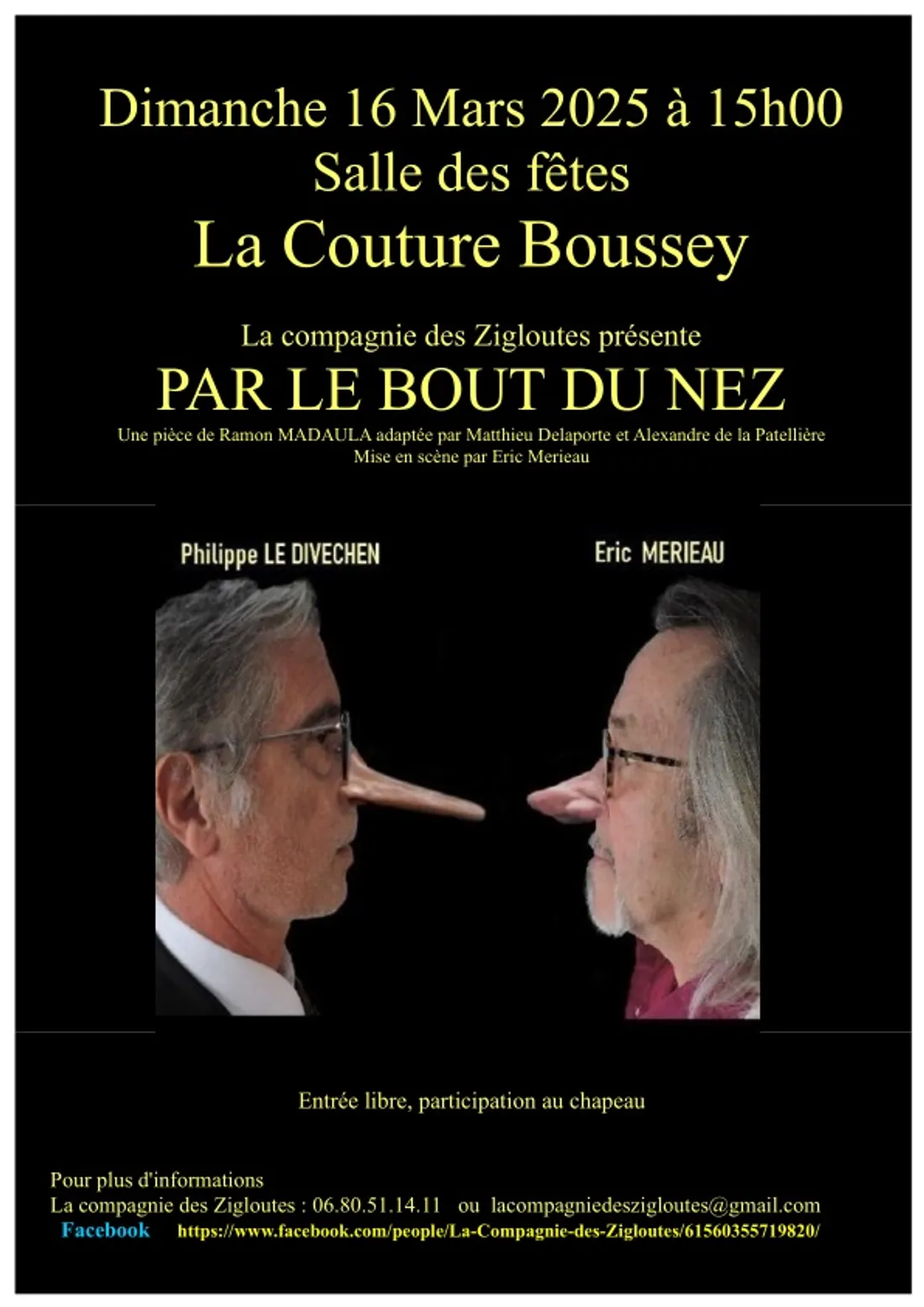 LA COUTURE-BOUSSEY (27) - Théâtre : Par le bout du nez