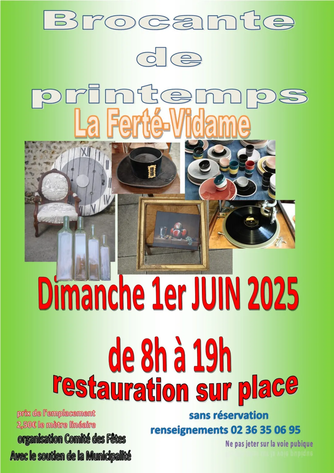 LA FERTÉ-VIDAME - Brocante de printemps du comité des fêtes
