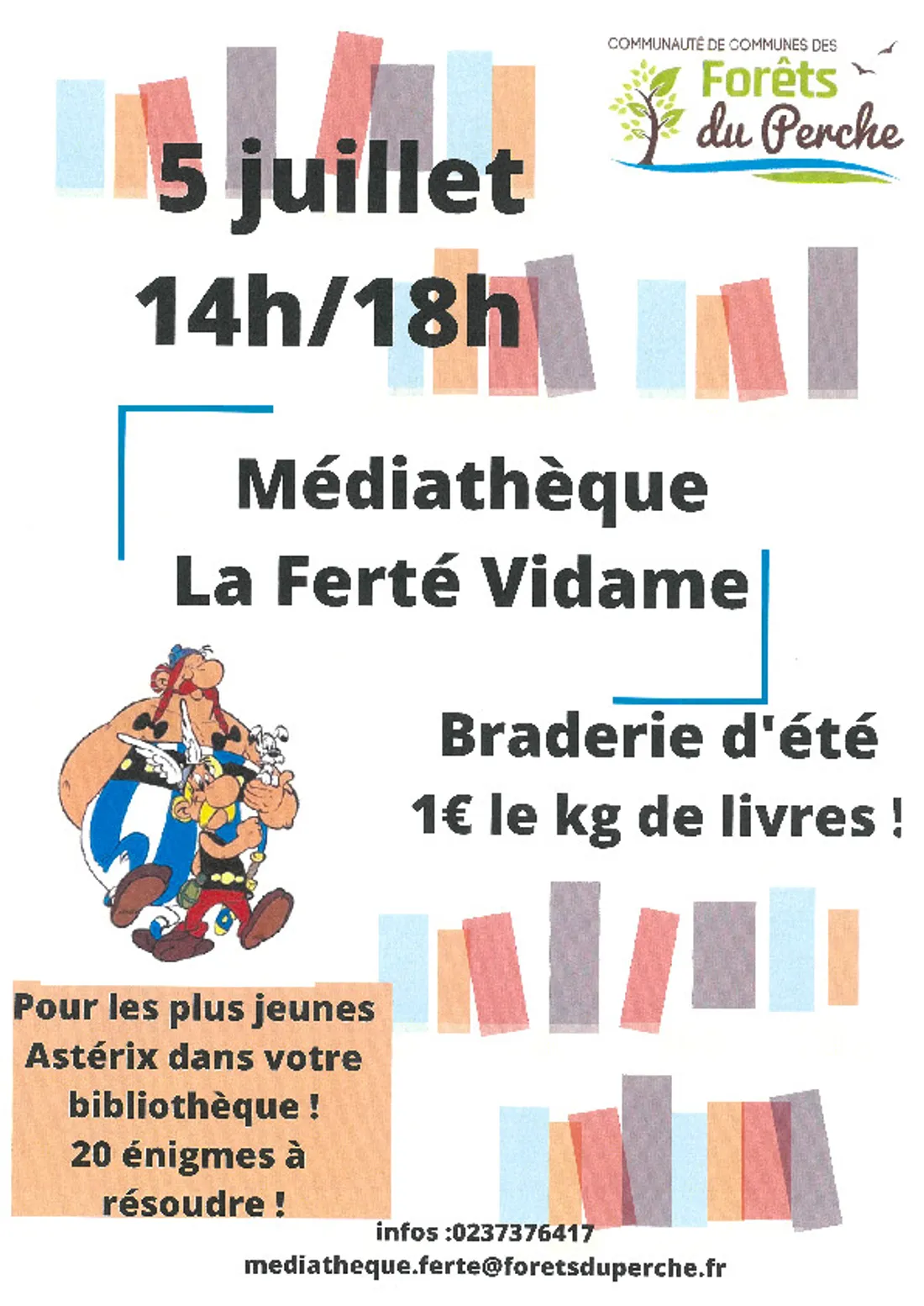 LA FERTÉ-VIDAME - Braderie d'été de la médiathèque