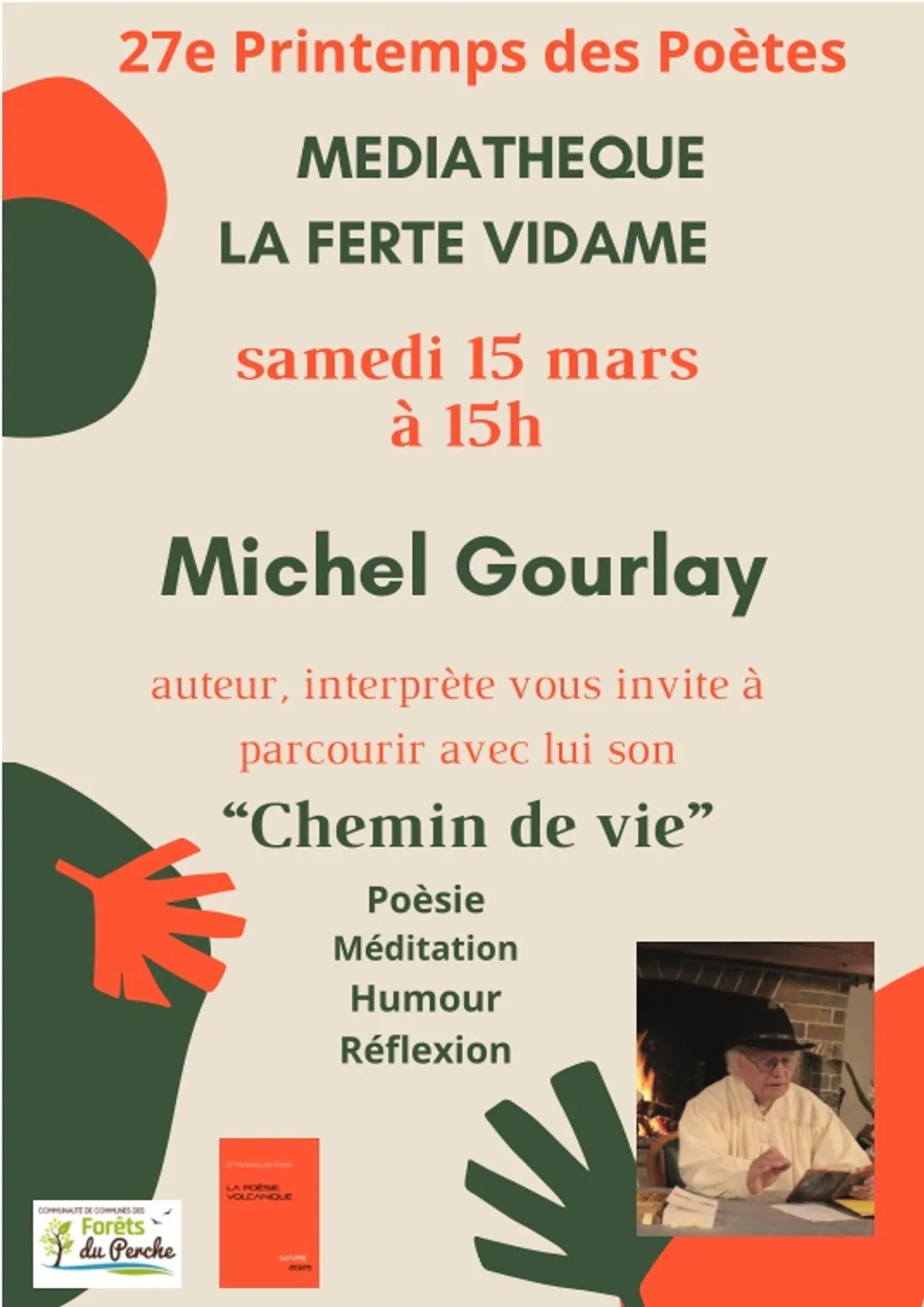 LA FERTÉ-VIDAME - Printemps des poètes : Michel Gourlay
