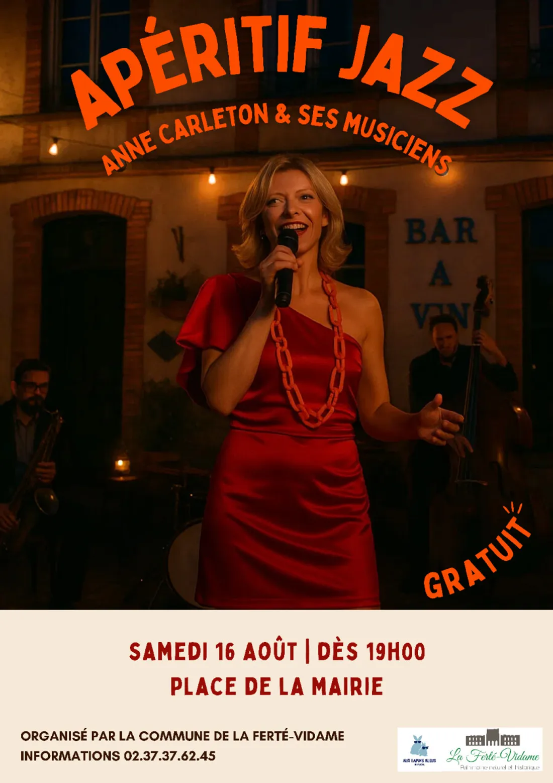 LA FERTÉ-VIDAME - Apéritif Jazz : Anne Carleton & ses musiciens