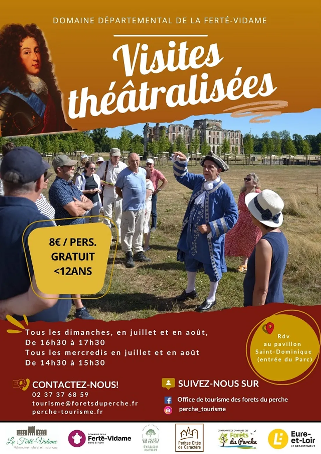 LA FERTÉ-VIDAME - Visite théâtralisée du parc et des châteaux