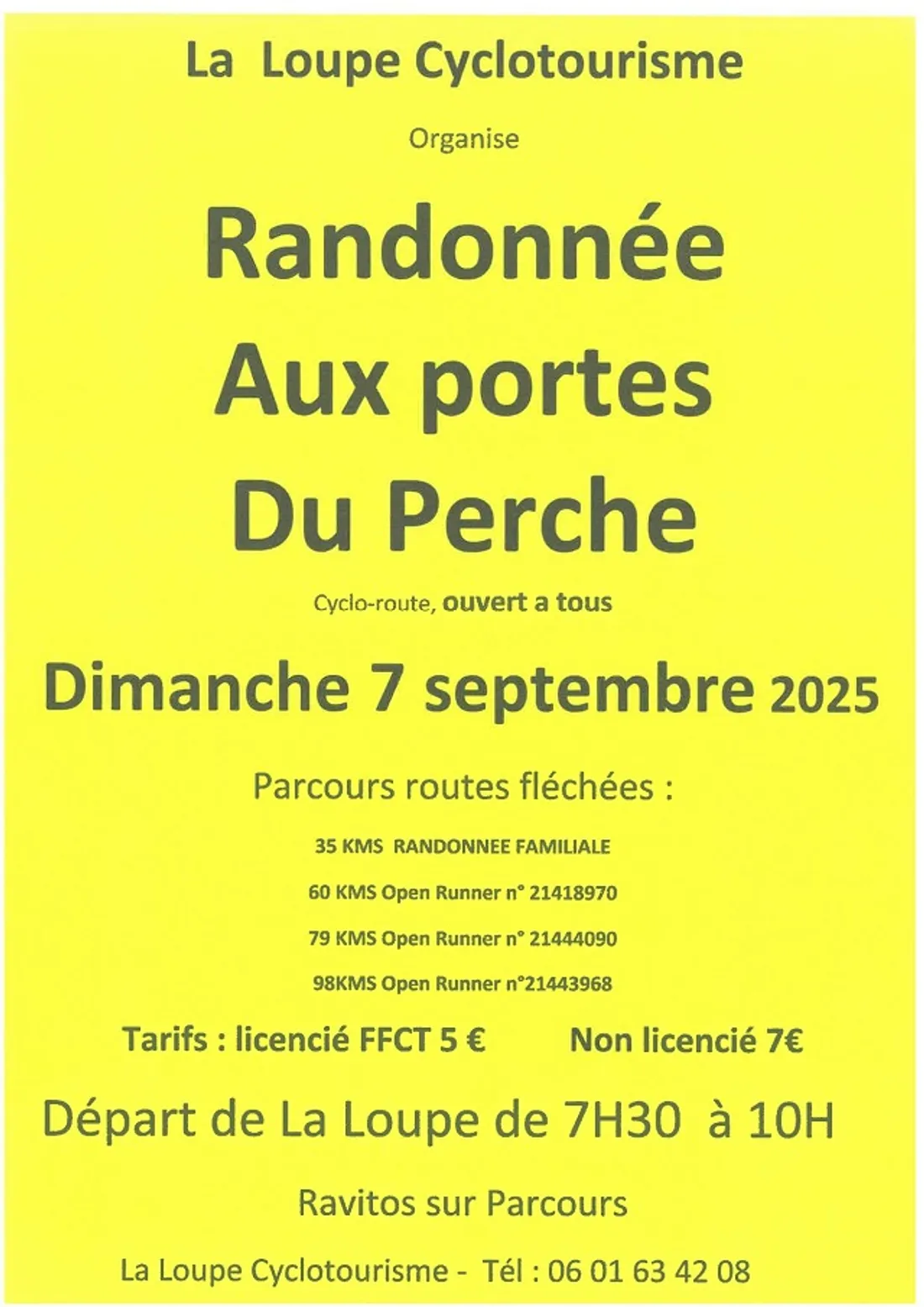 LA LOUPE - Randonnée cyclos : randonnée aux Portes du Perche