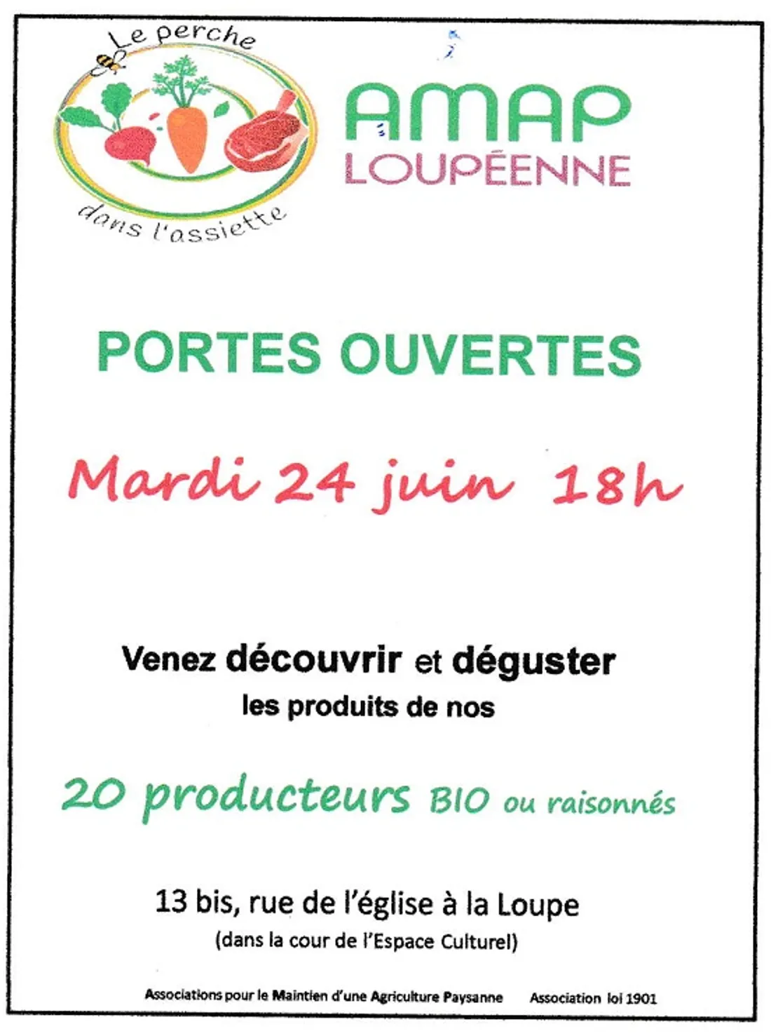 LA LOUPE - Portes ouvertes de l'AMAP Loupéenne
