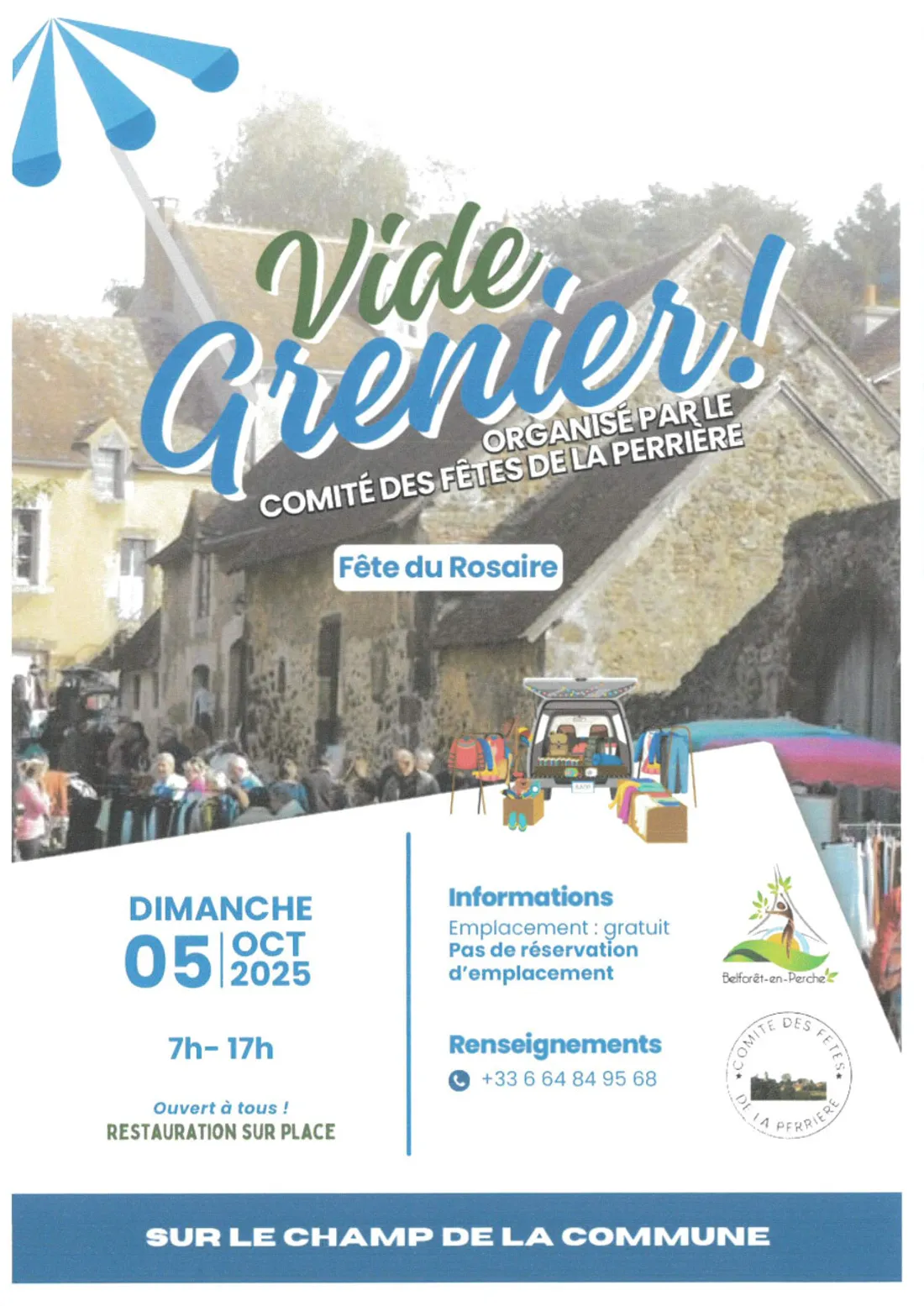 LA PERRIÈRE (61) - Vide-greniers du comité des fêtes