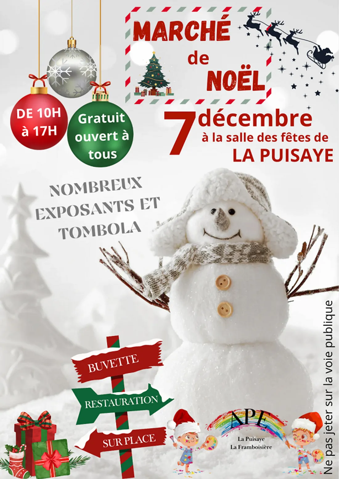 LA PUISAYE - Marché de Noël
