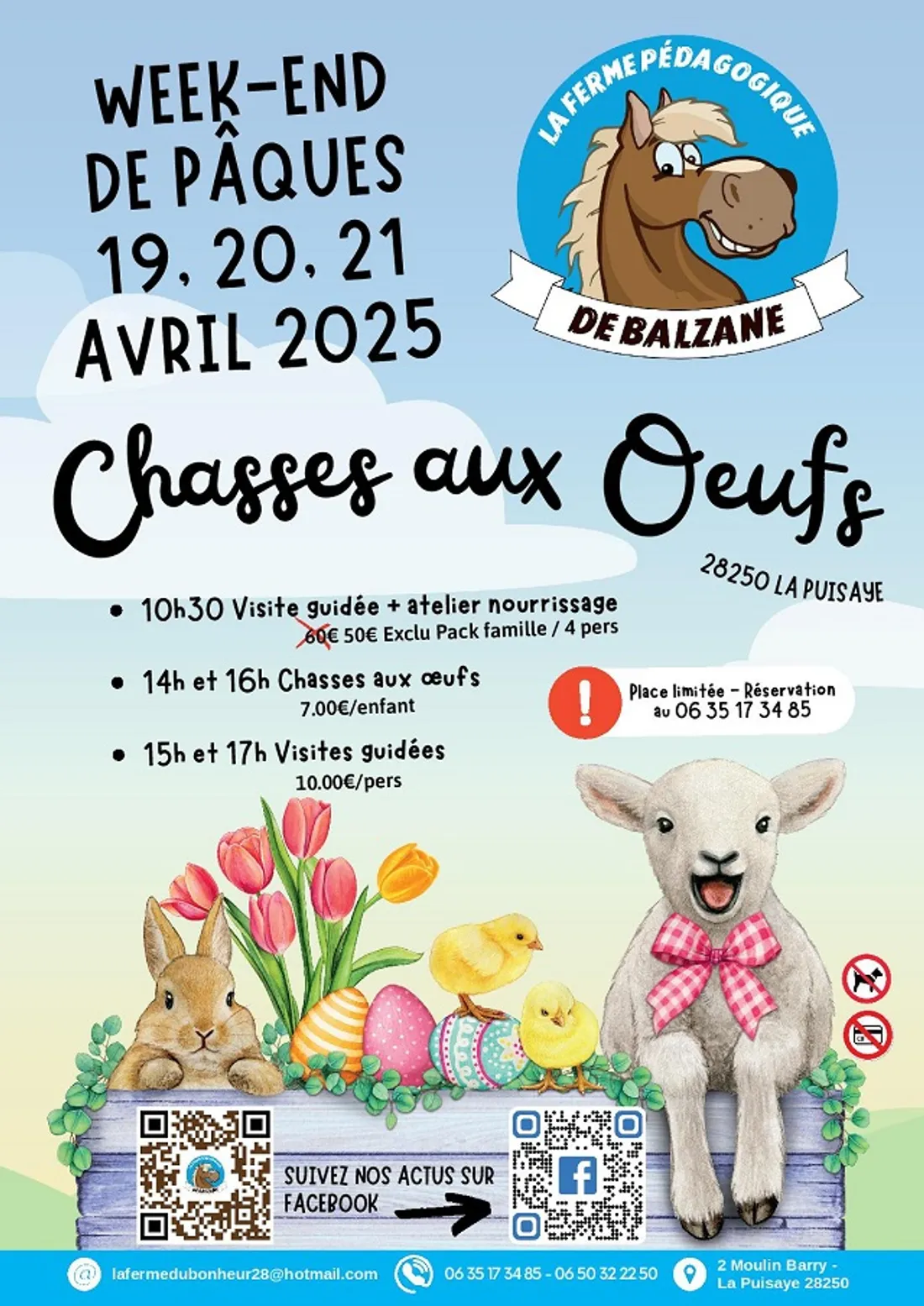 LA PUISAYE - Visite de la ferme et Chasse aux œufs
