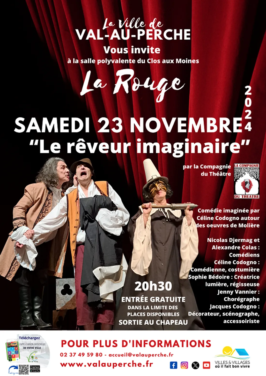 LA ROUGE (61) - Théâtre : Le rêveur imaginaire