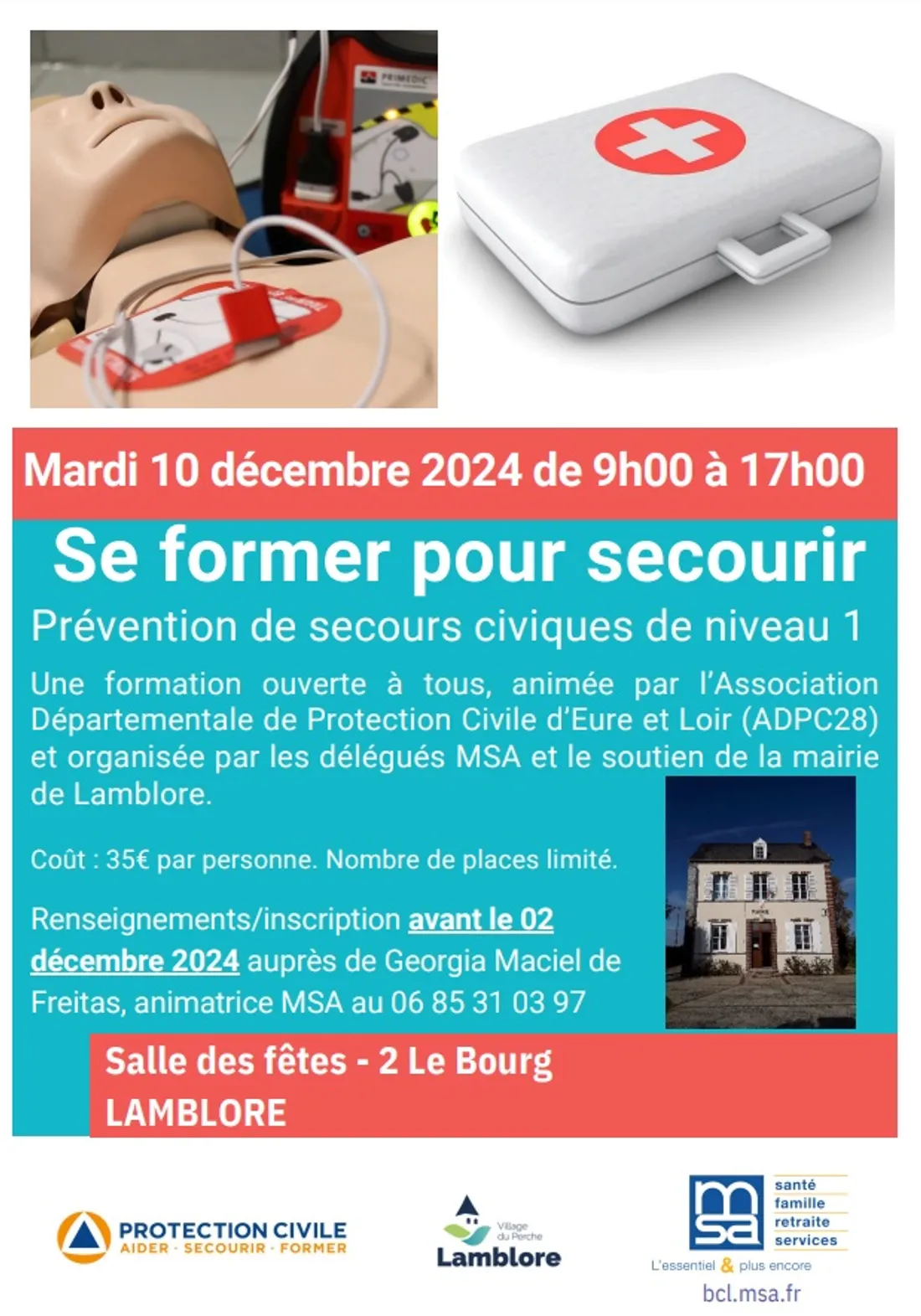 LAMBLORE - Session de secourisme