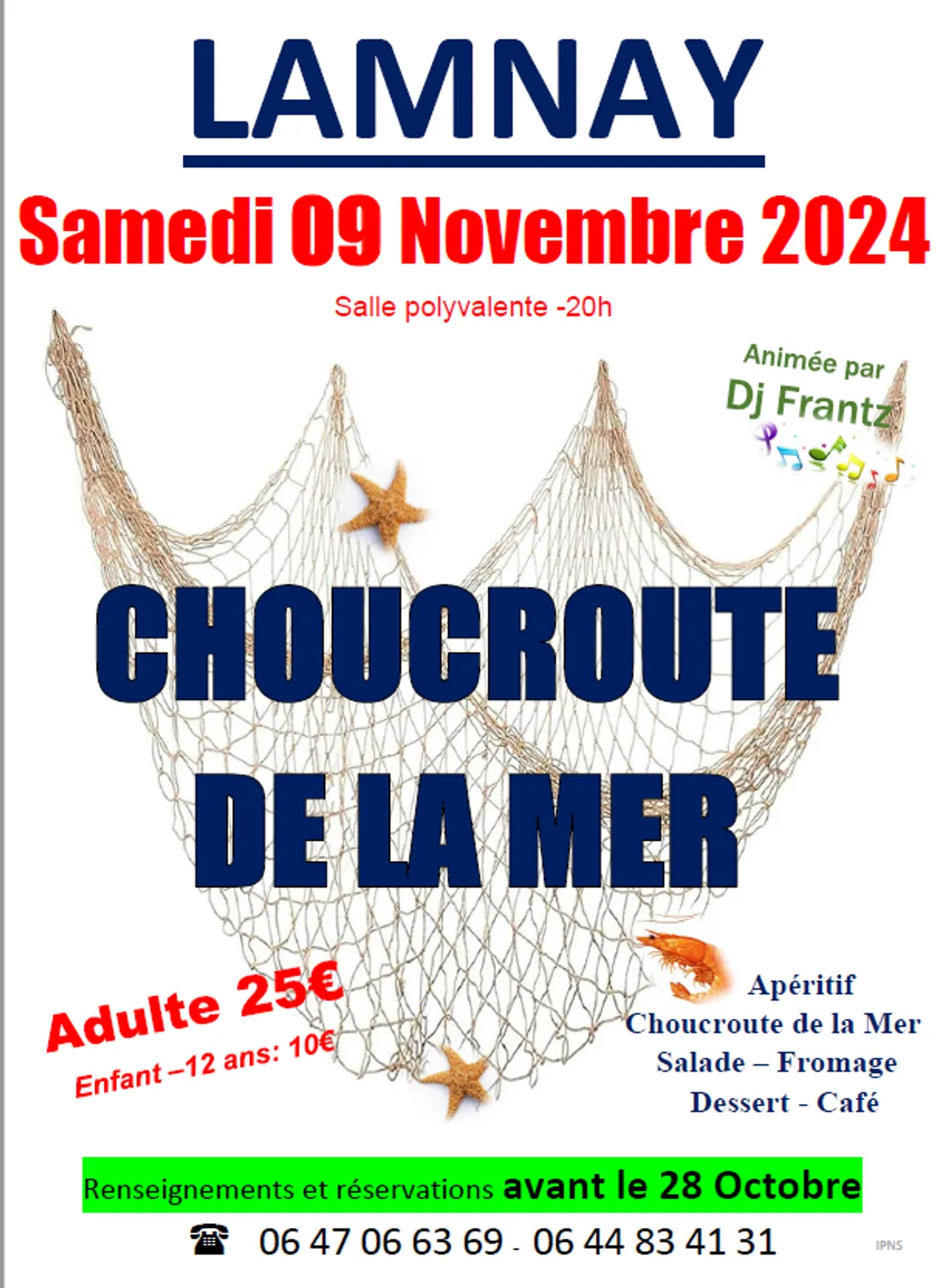 LAMNAY (72) - Choucroute de la mer