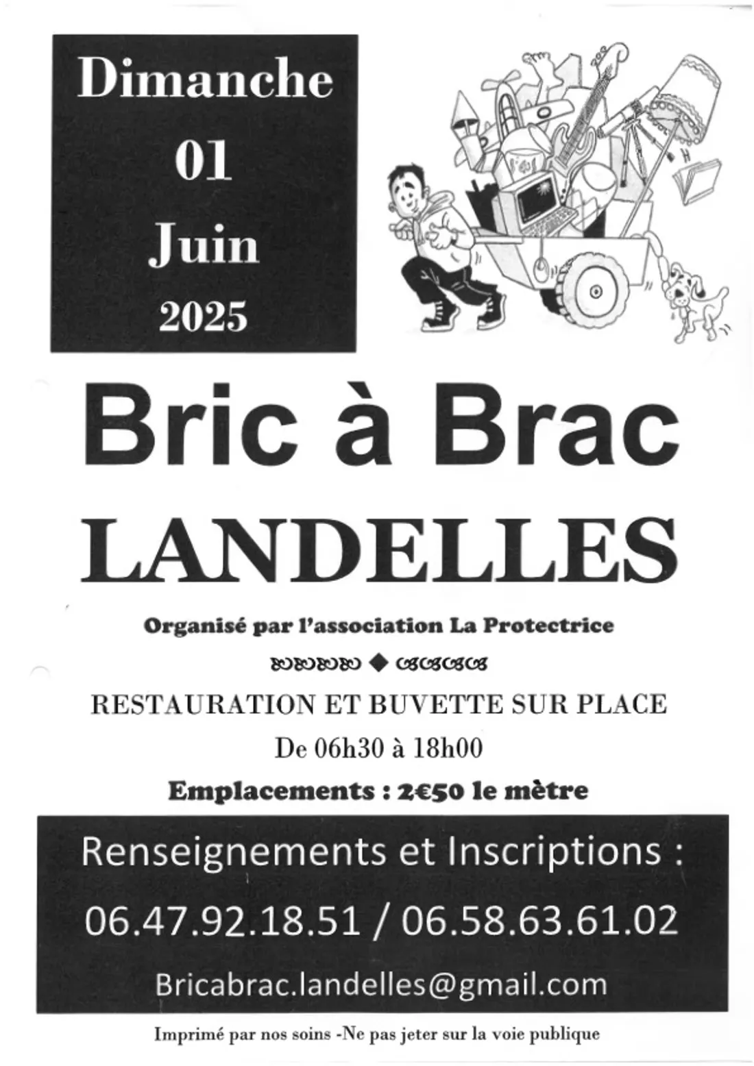 LANDELLES - Bric-à-brac de l'association La Protectrice