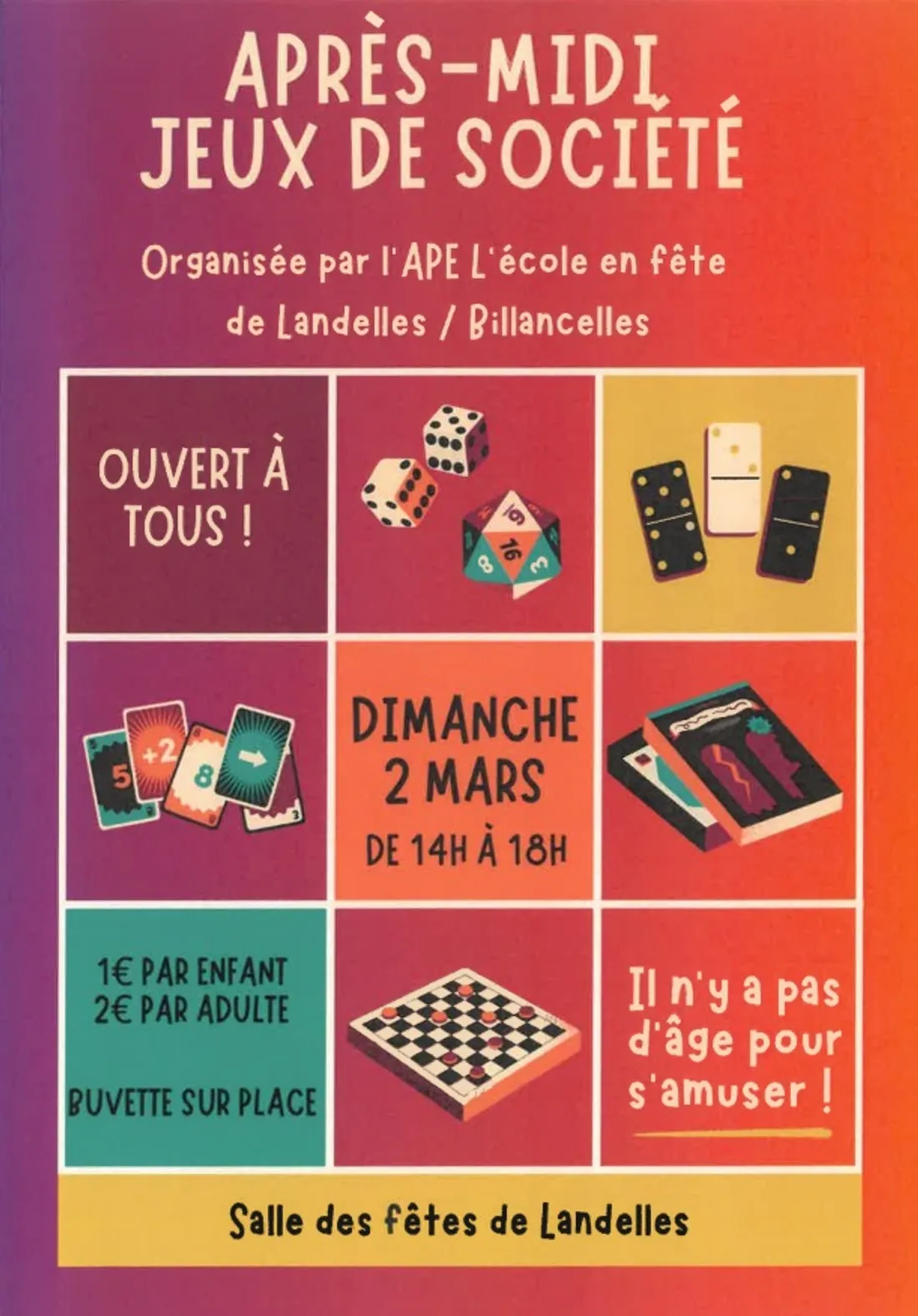 LANDELLES - Après-midi jeux de société