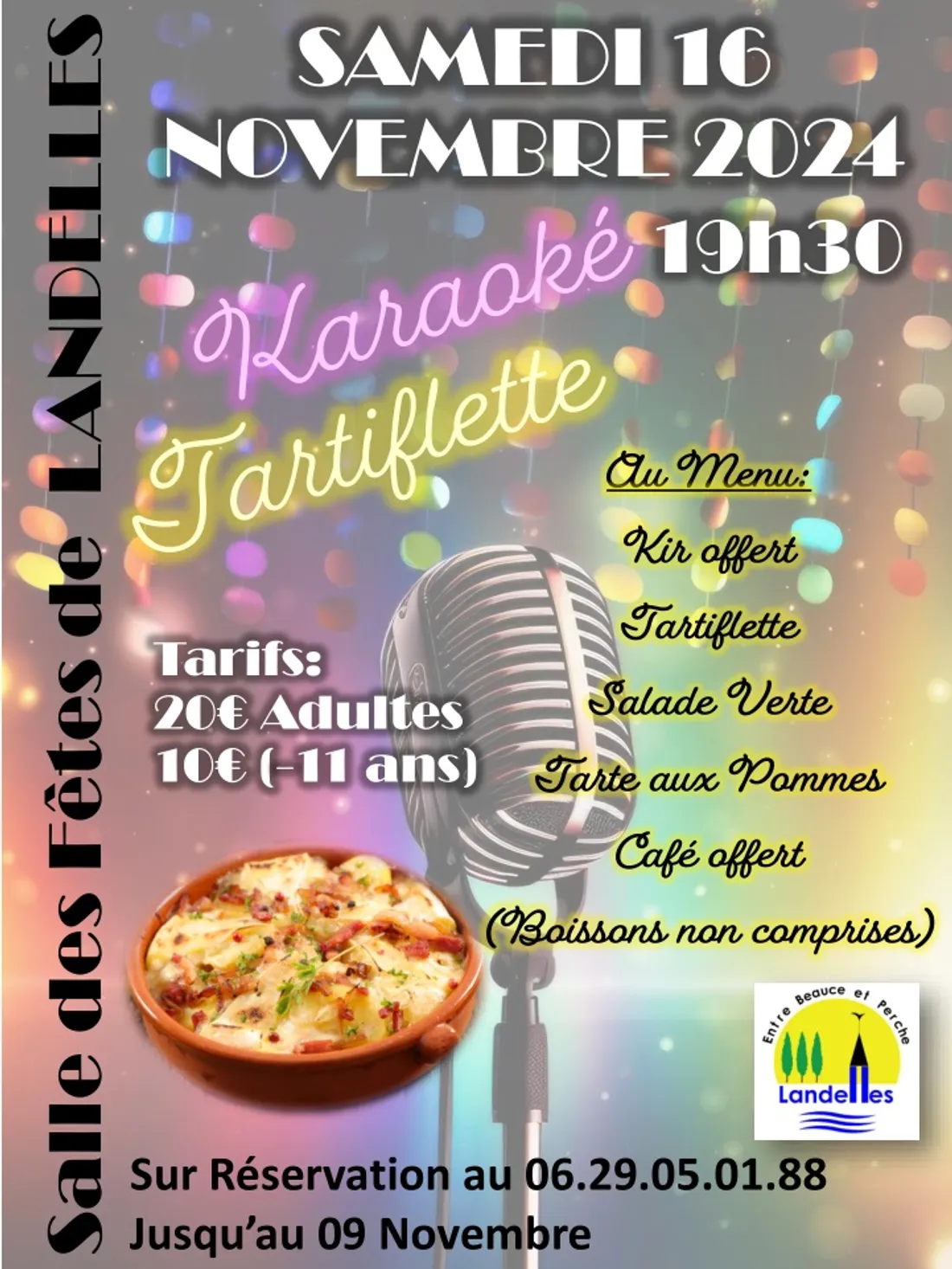 LANDELLES - Soirée karaoké tartiflette