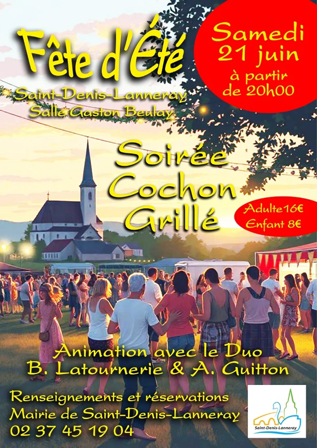 LANNERAY - Fête d'été, soirée cochon grillé