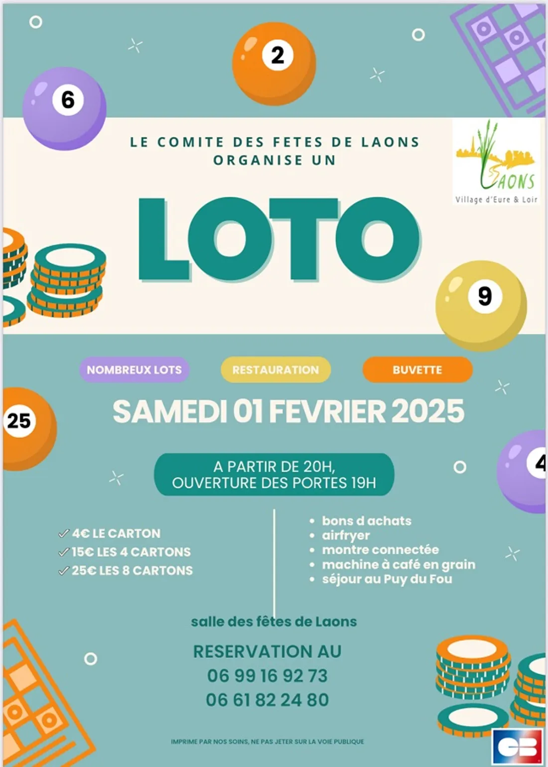 LAONS - Loto du comité des fêtes
